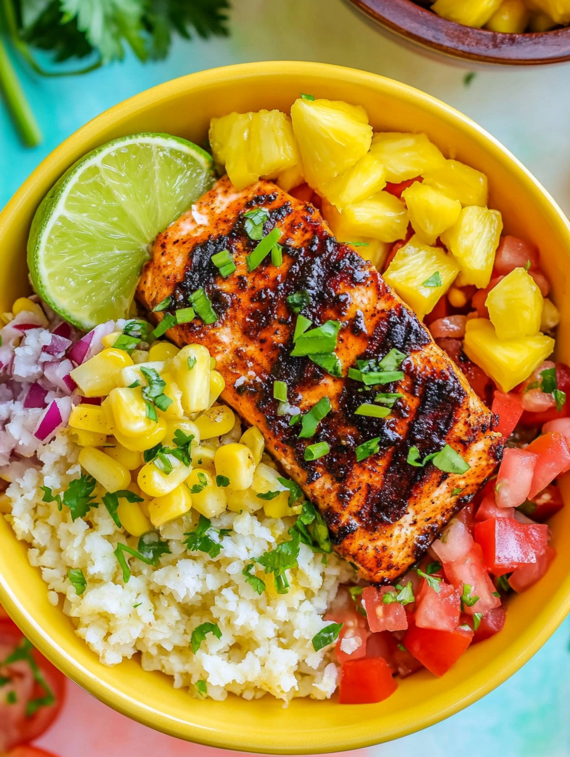 Caribbean Salmon Bowl [Low Carb]