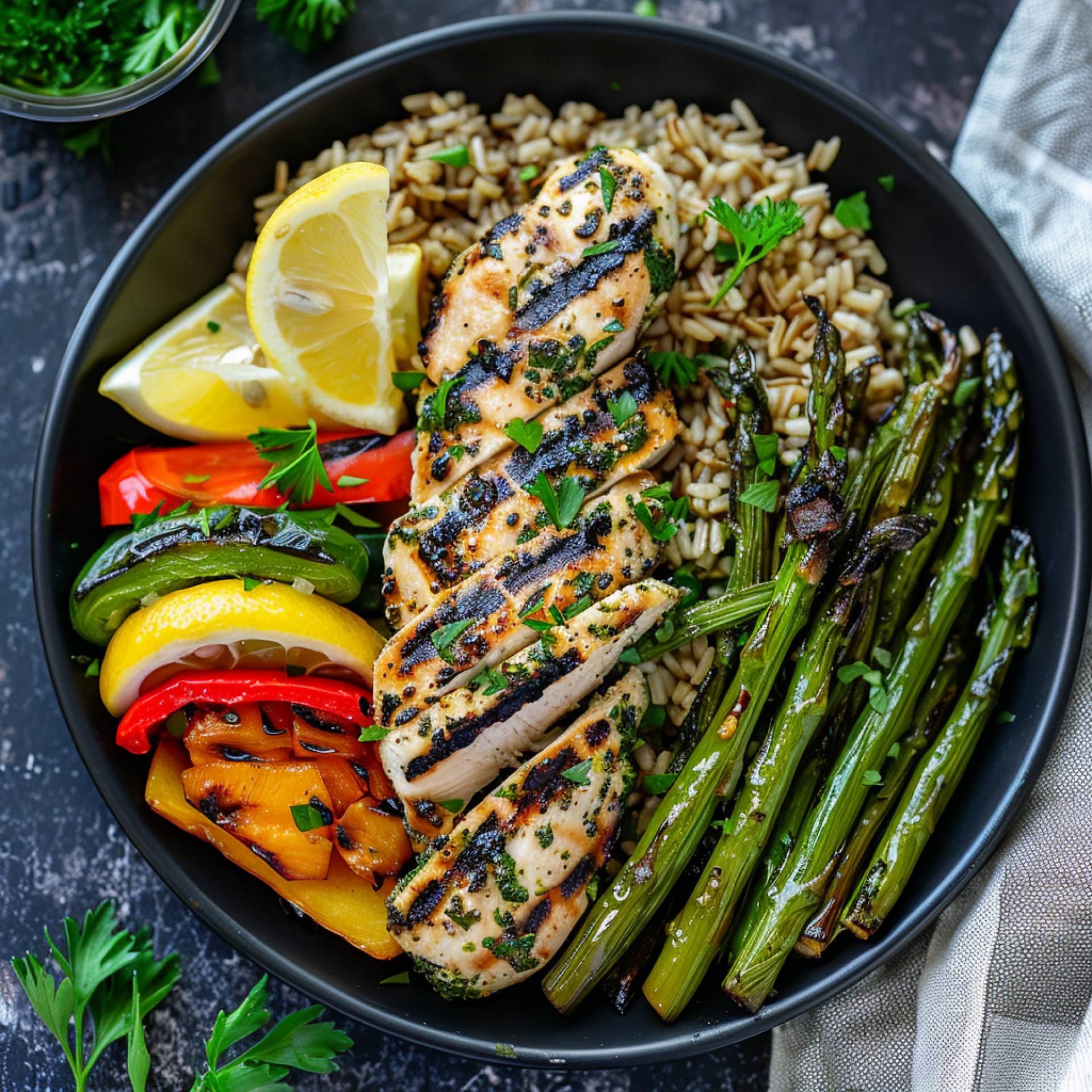 Herb Chicken & Brown Rice