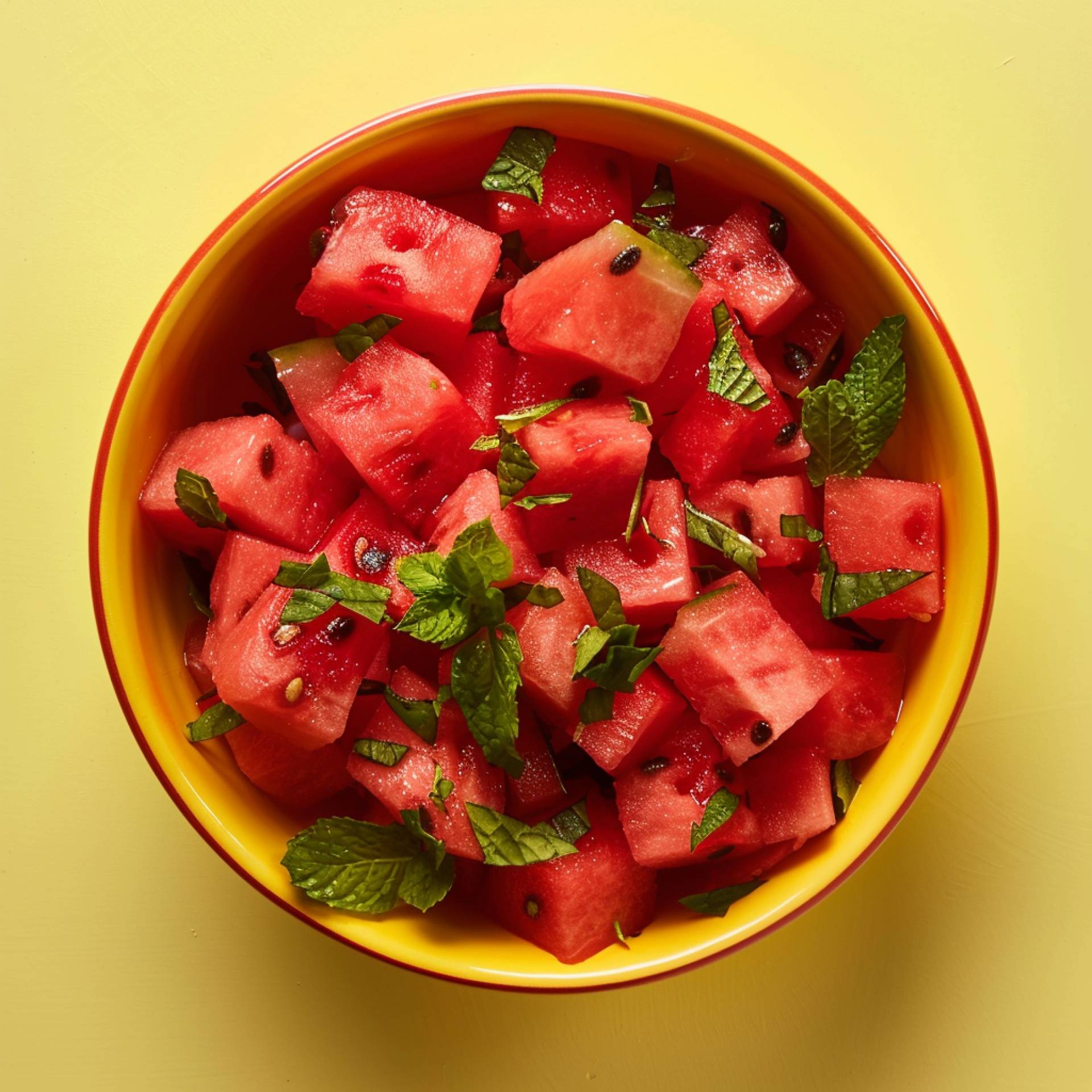 Watermelon Mint Fruit Bowl