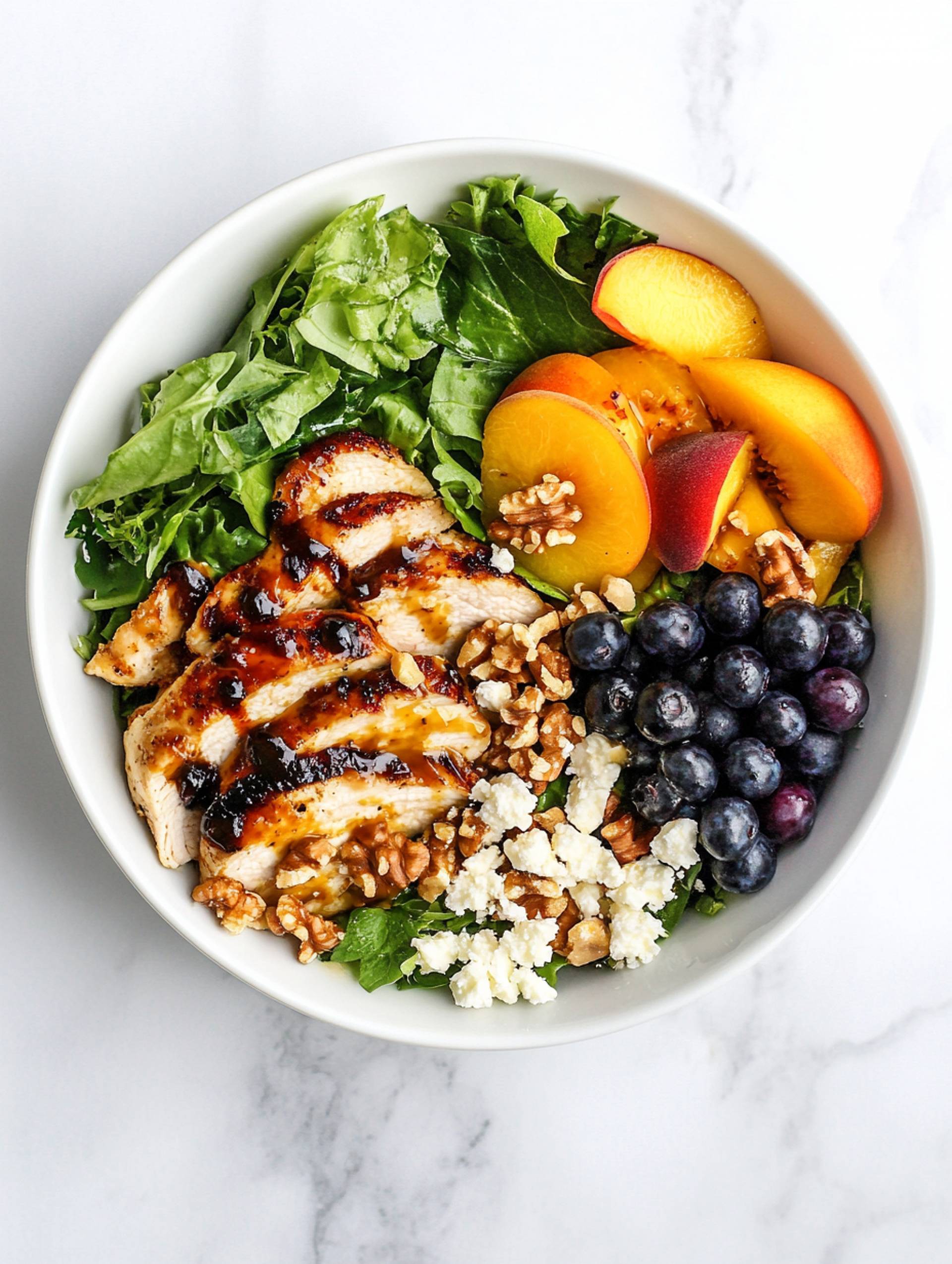 Grilled Peach Chicken Salad