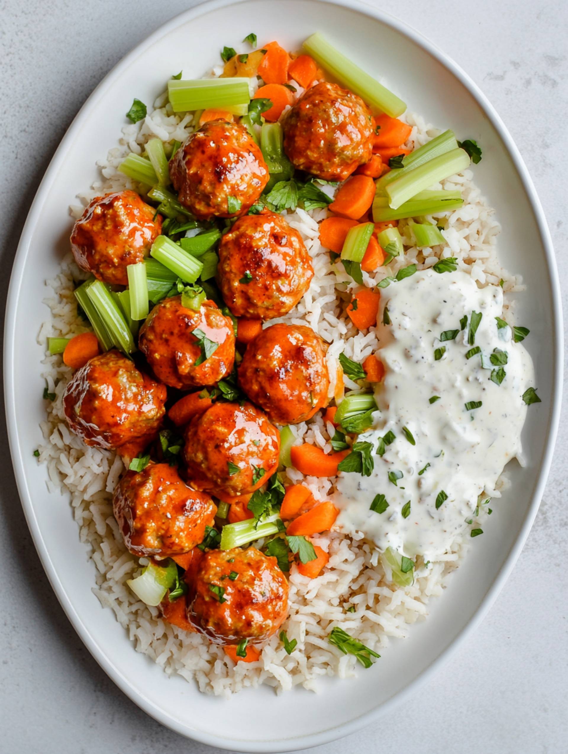 Buffalo Turkey Meatballs