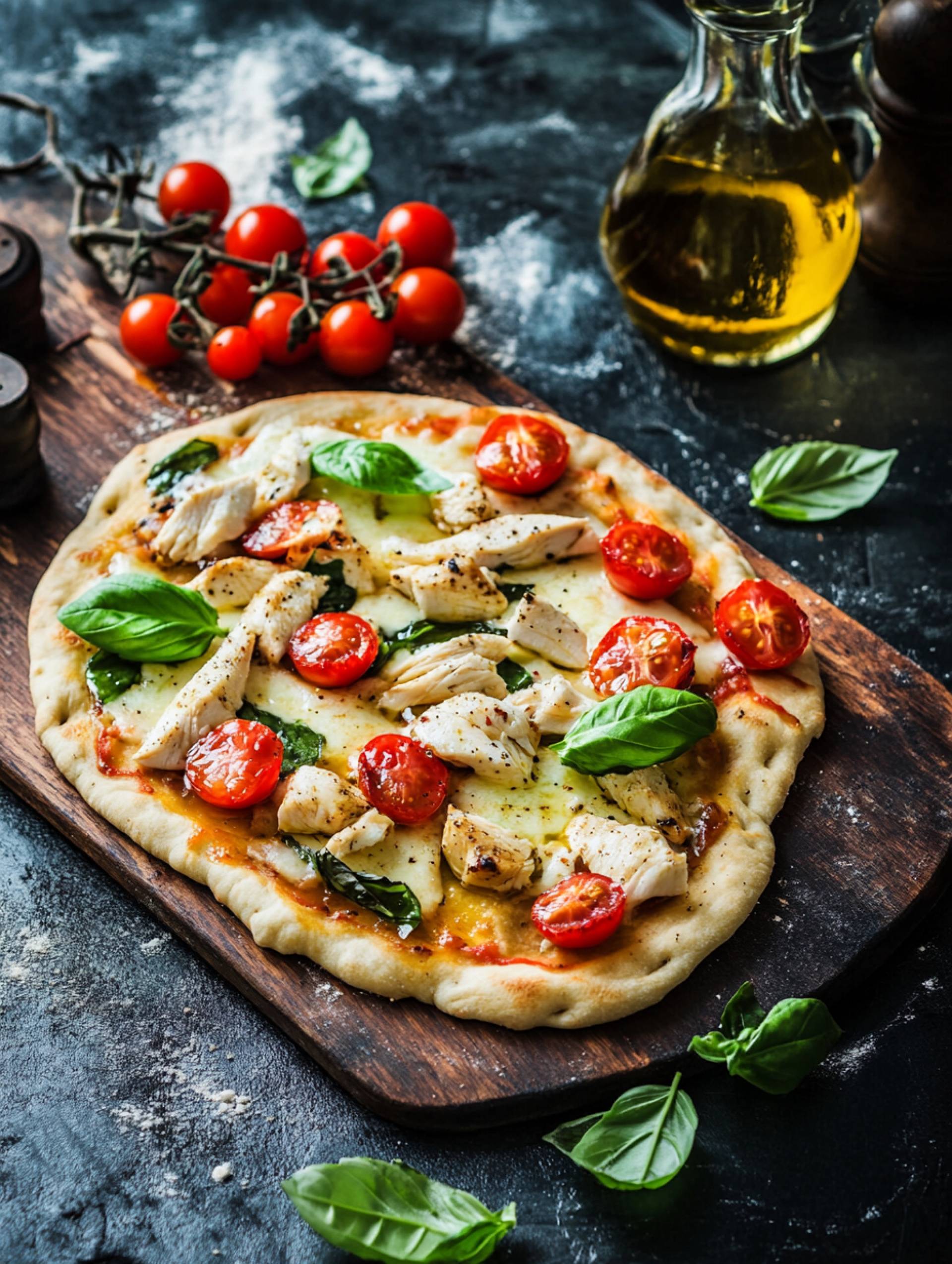 Chicken Margherita Pizza