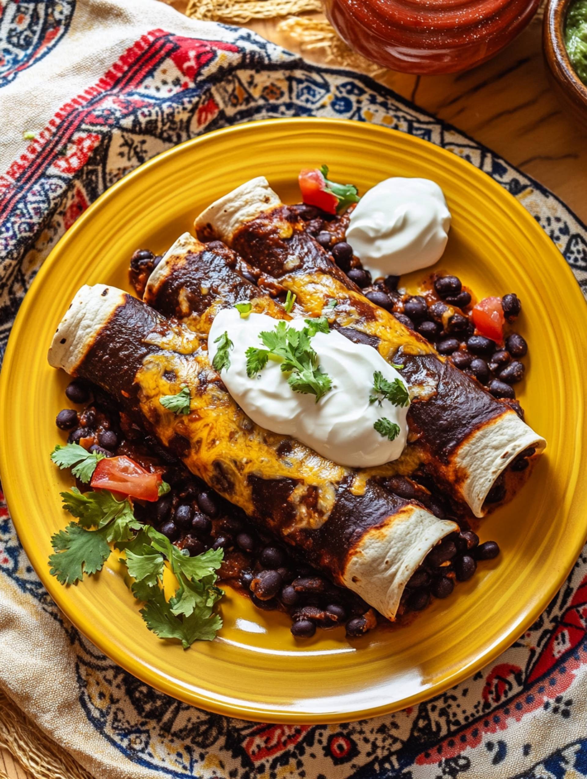 Black Bean Enchiladas