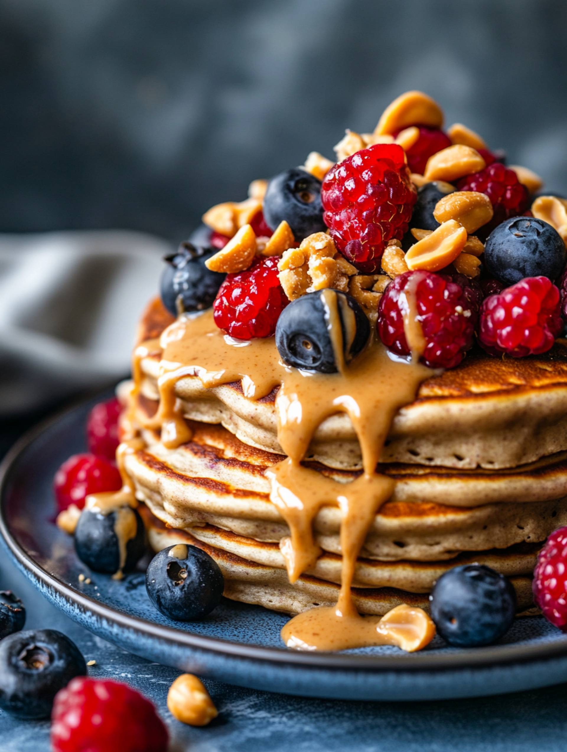 Peanut Butter Protein Pancakes