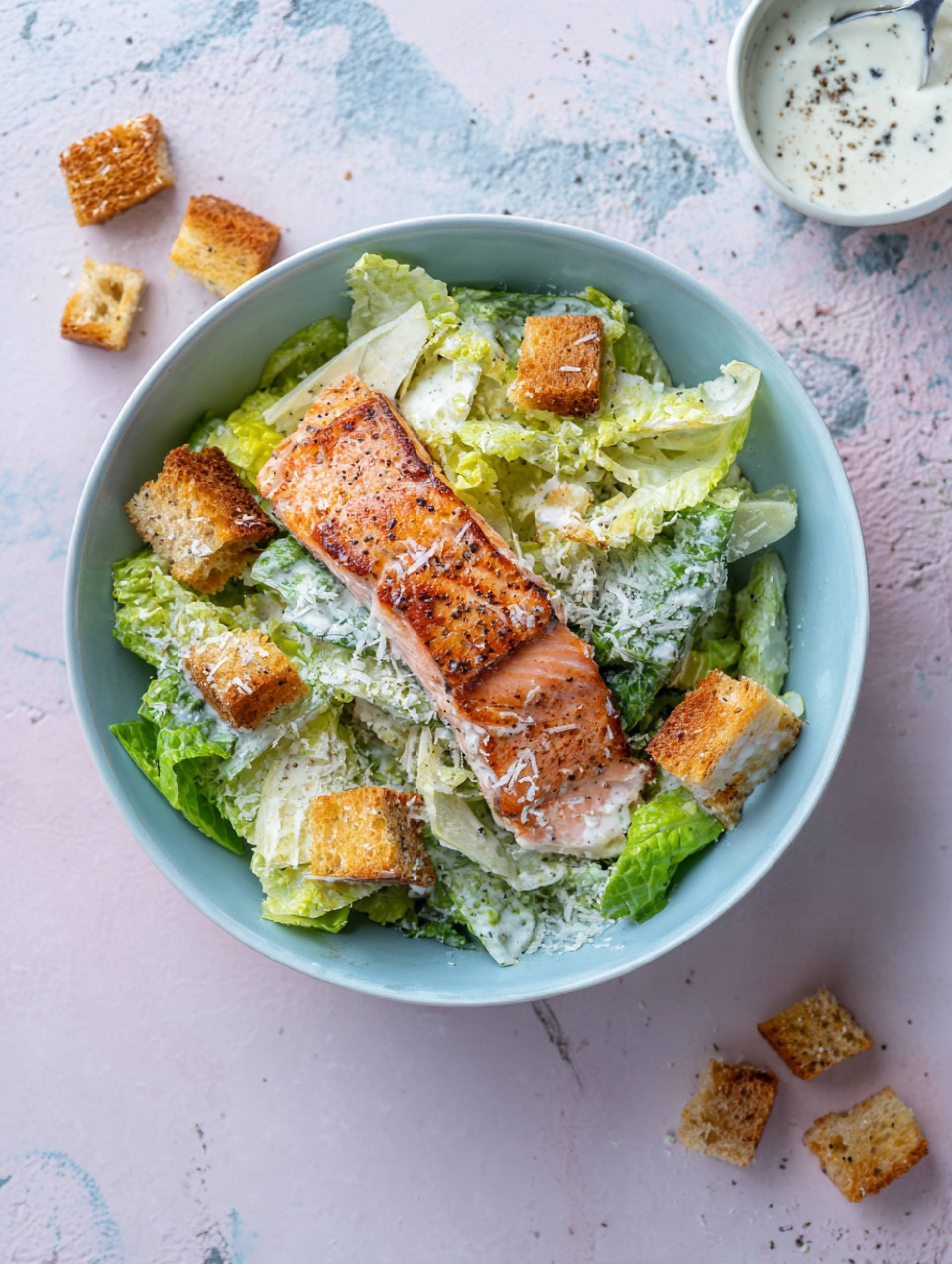 Salmon Caesar Salad