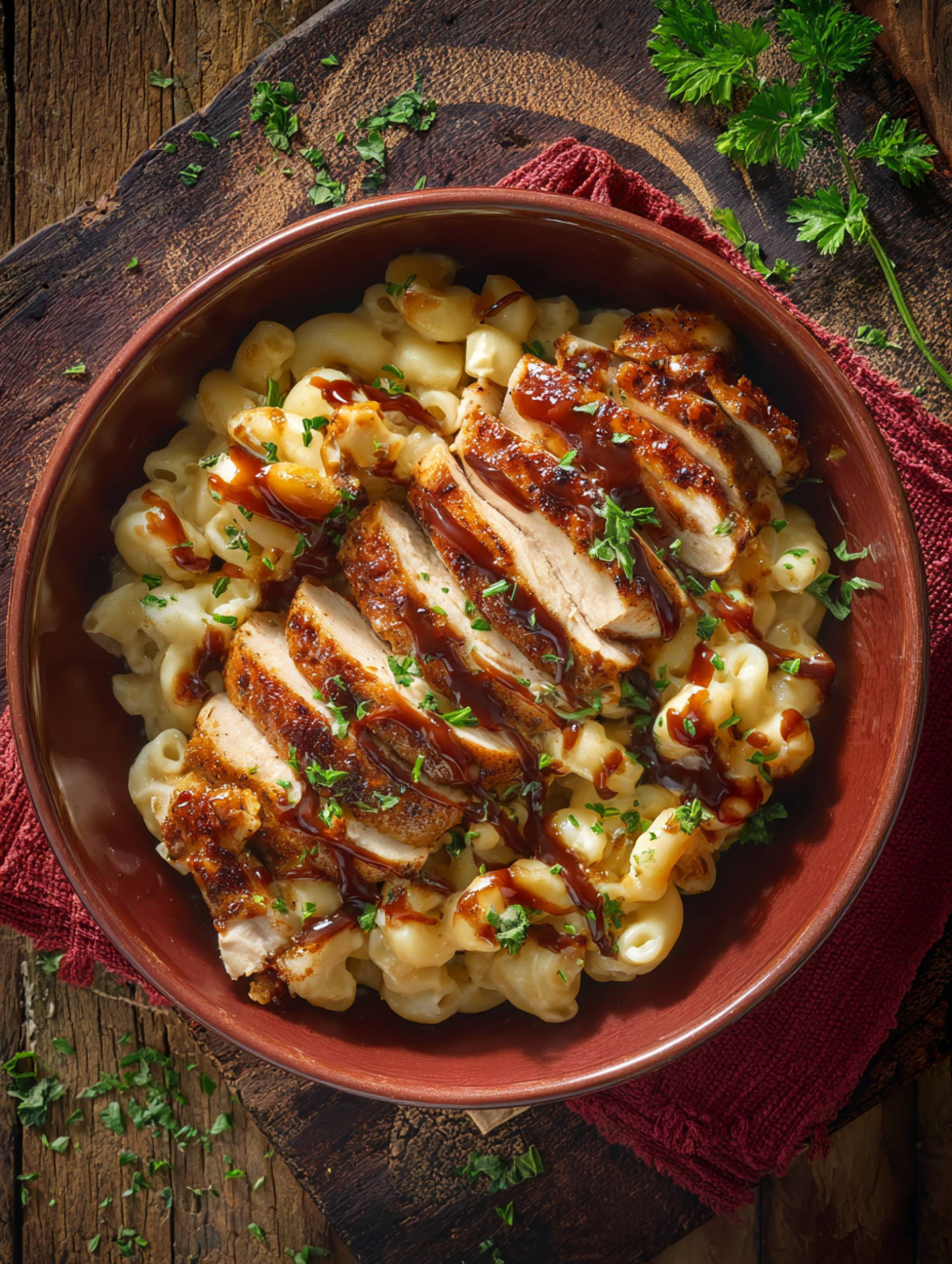 Honey BBQ Chicken & Mac