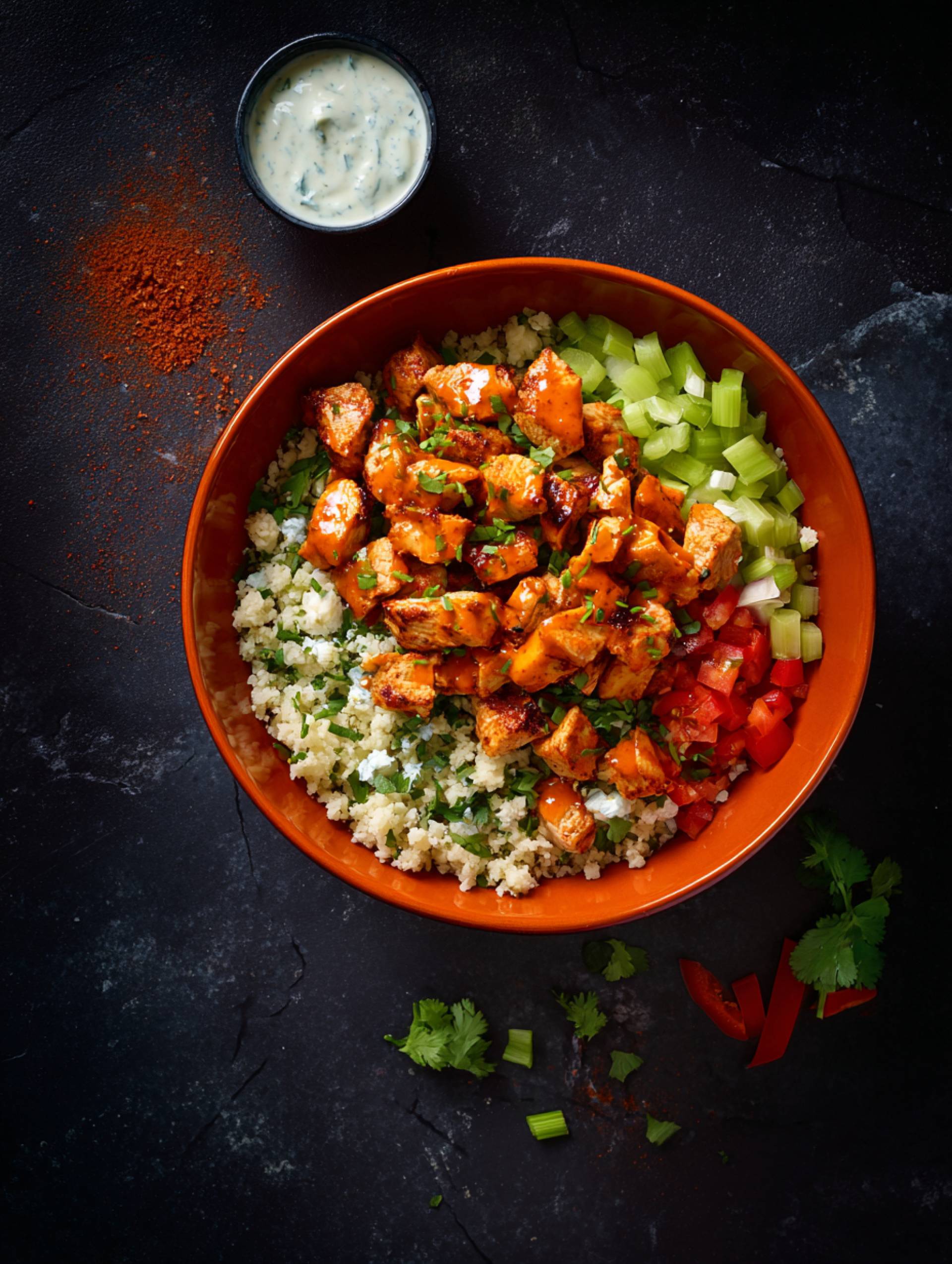 Buffalo Chicken Bowl [Low Carb]