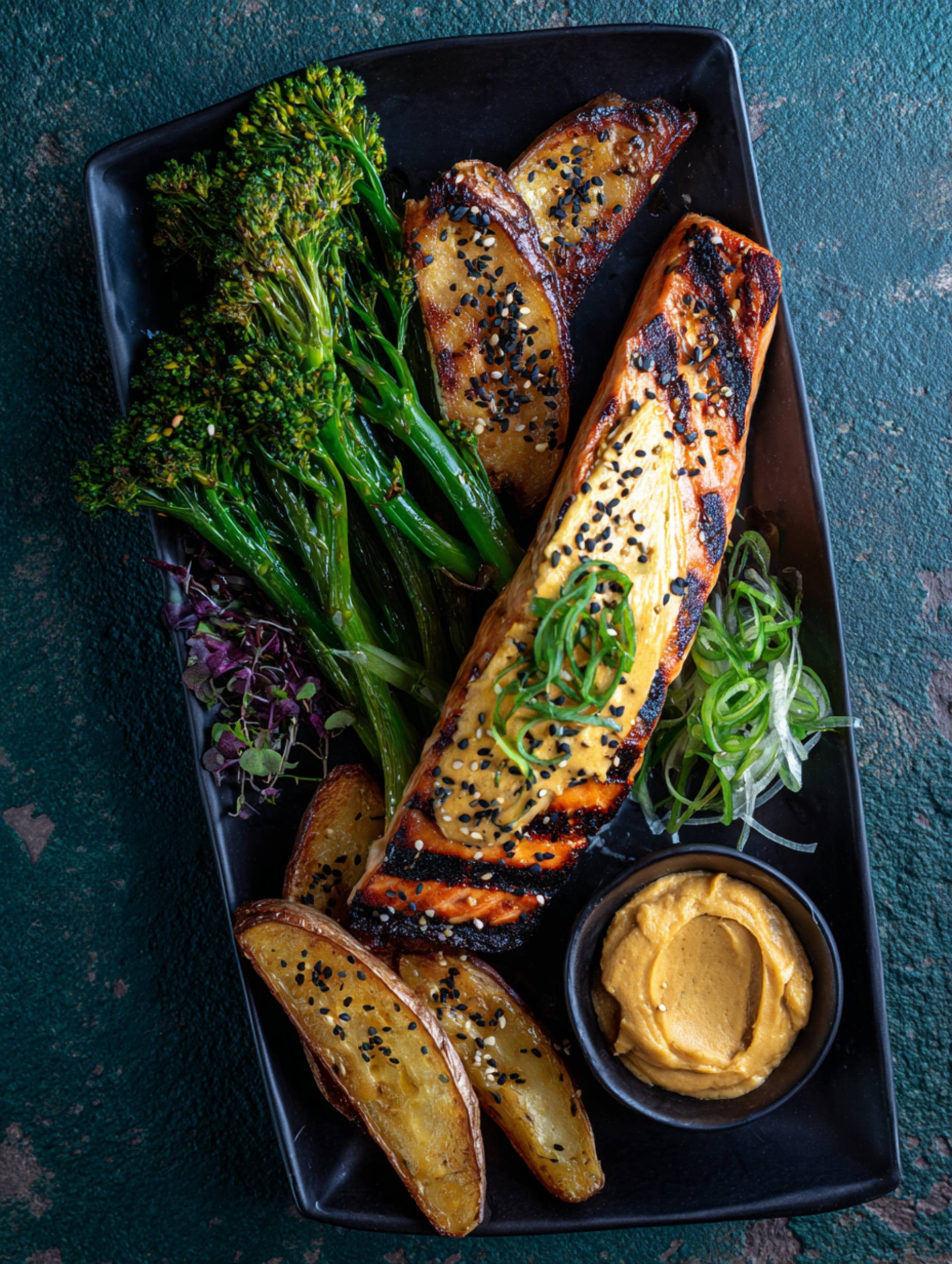 Grilled Salmon with Miso Butter Grilled Salmon with Miso Butter