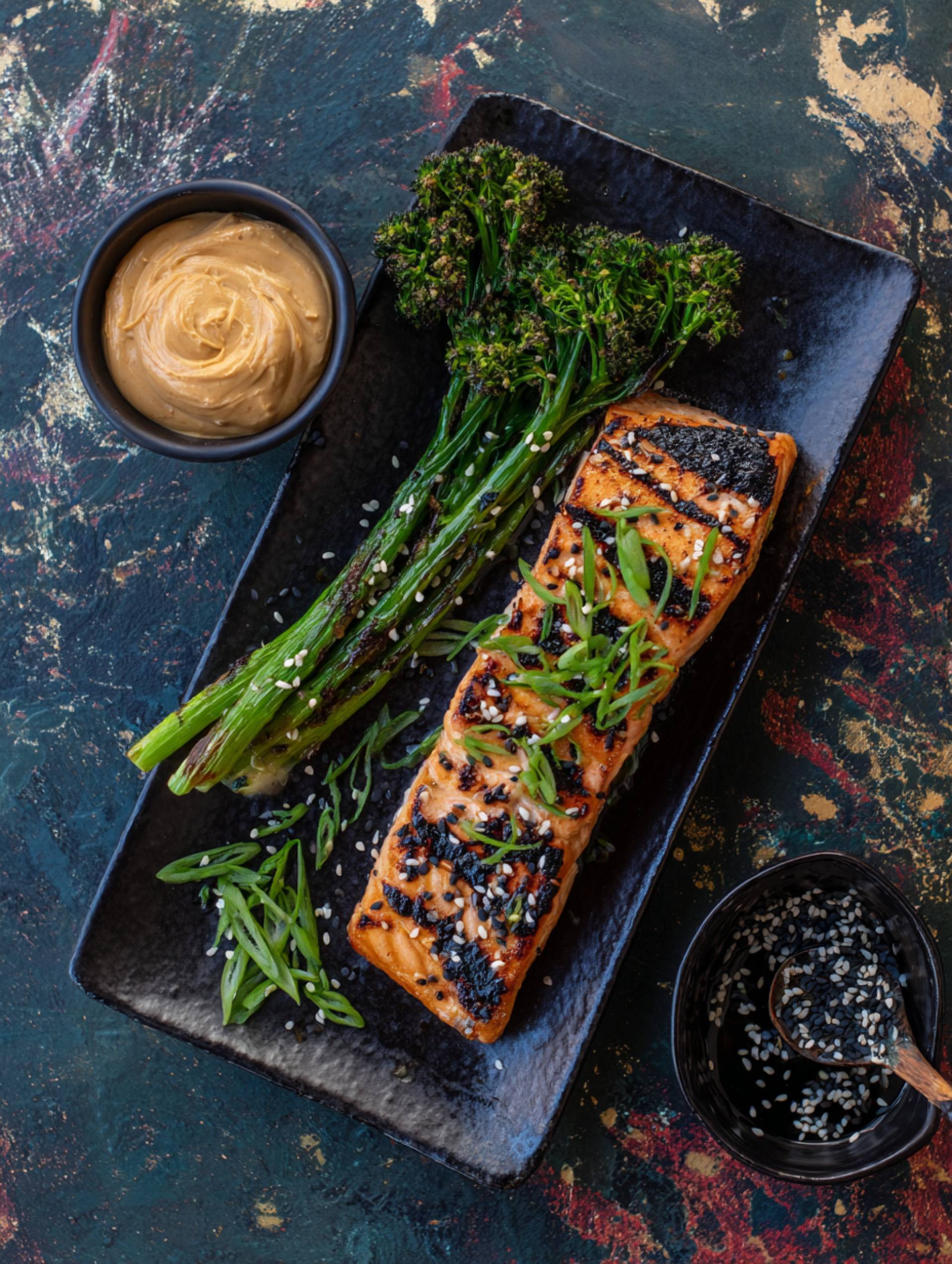 Grilled Salmon with Miso Butter (low carb) Grilled Salmon with Miso Butter (low carb)