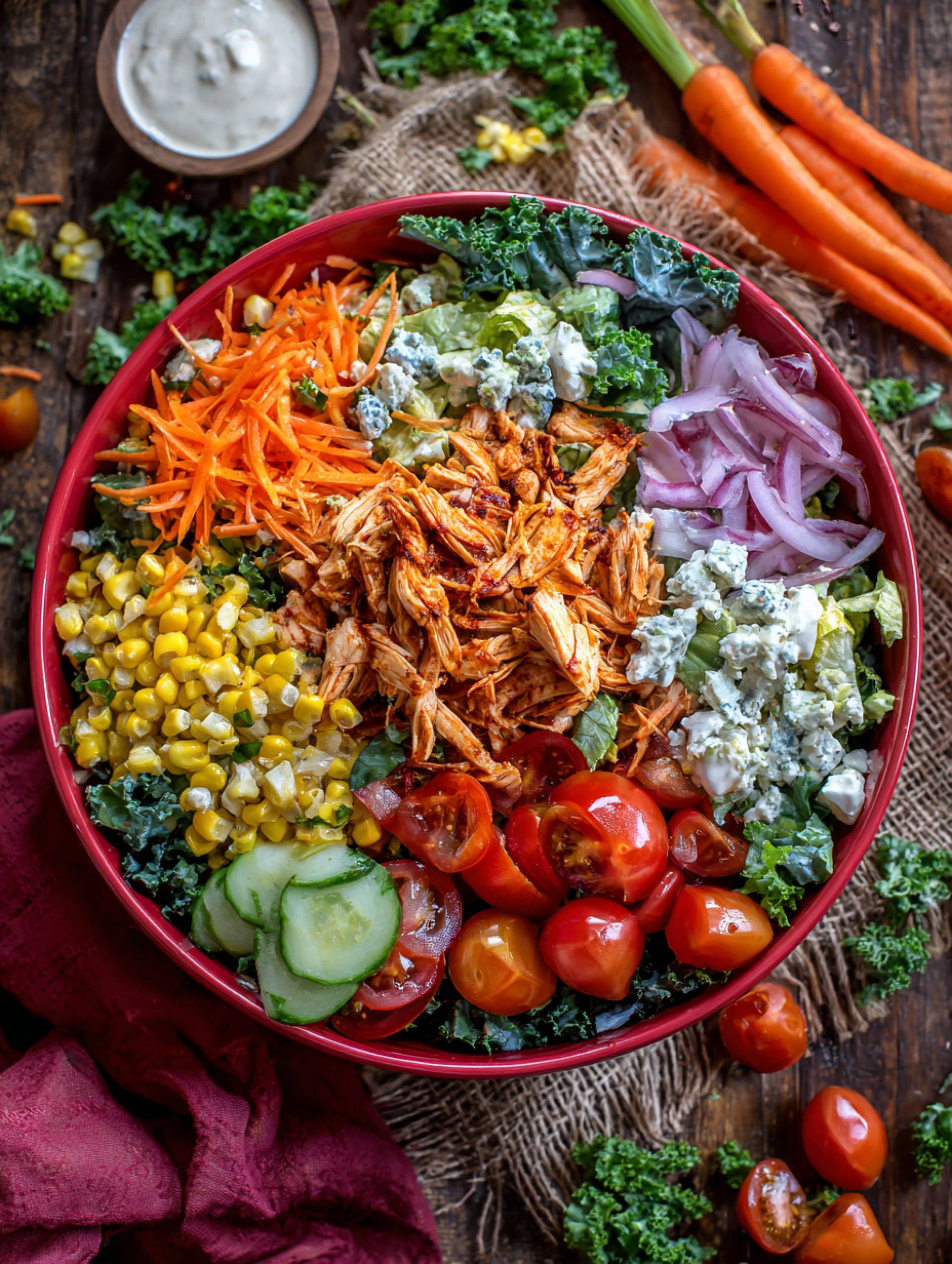 Buffalo Chicken Chopped Salad Buffalo Chicken Chopped Salad