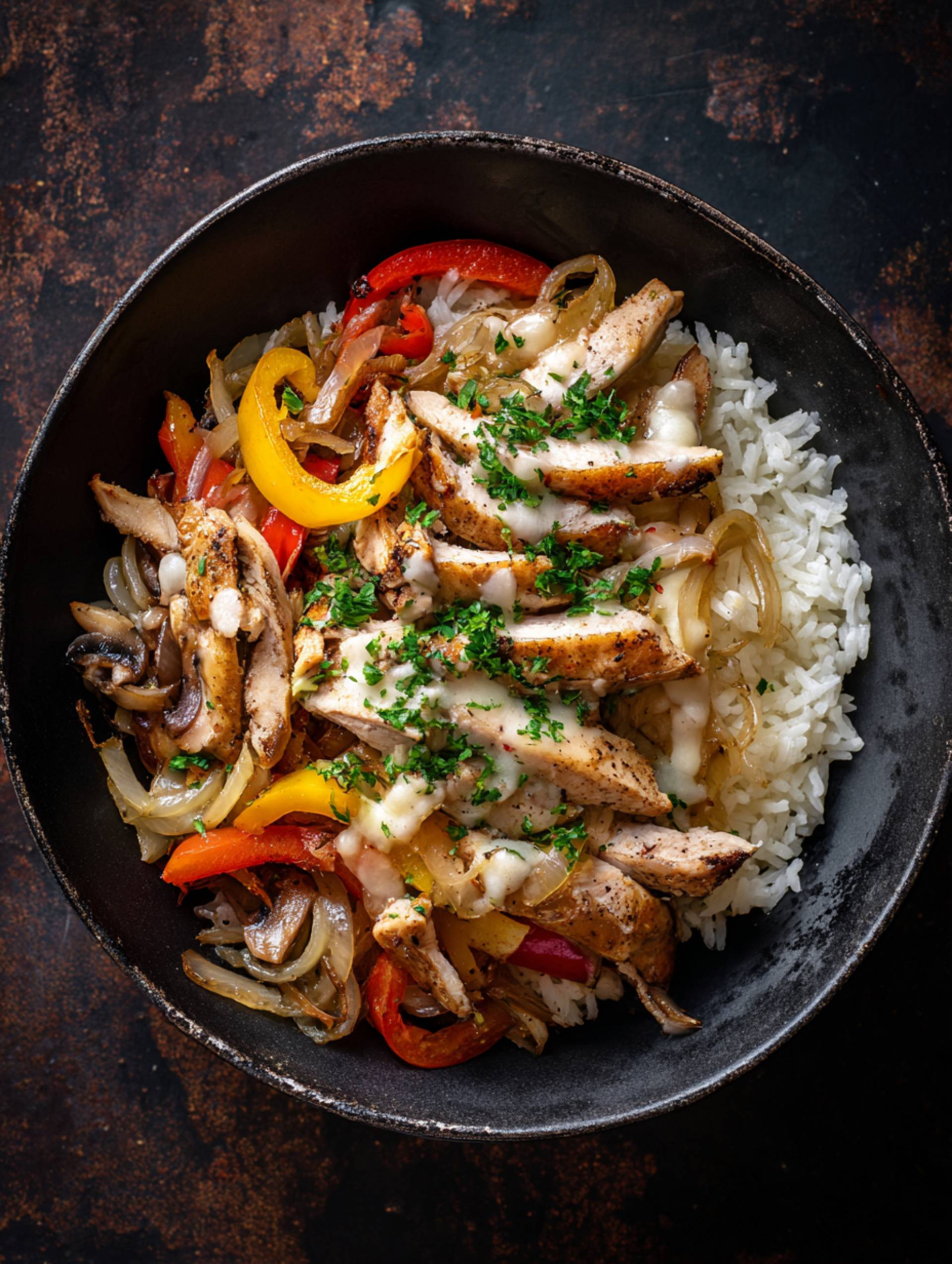 Chicken Cheesesteak Bowl