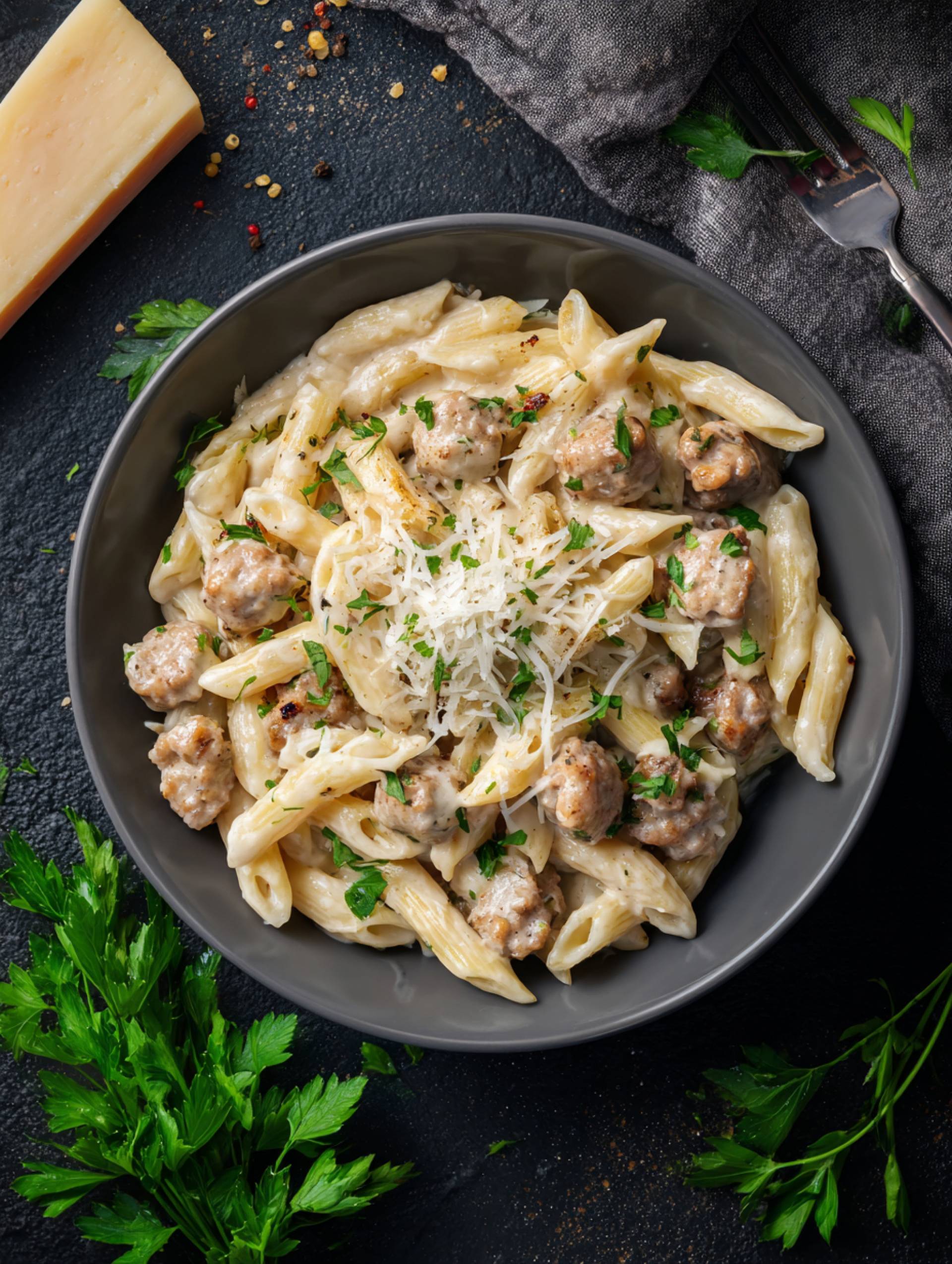 Creamy Chicken Sausage Pasta Creamy Chicken Sausage Pasta