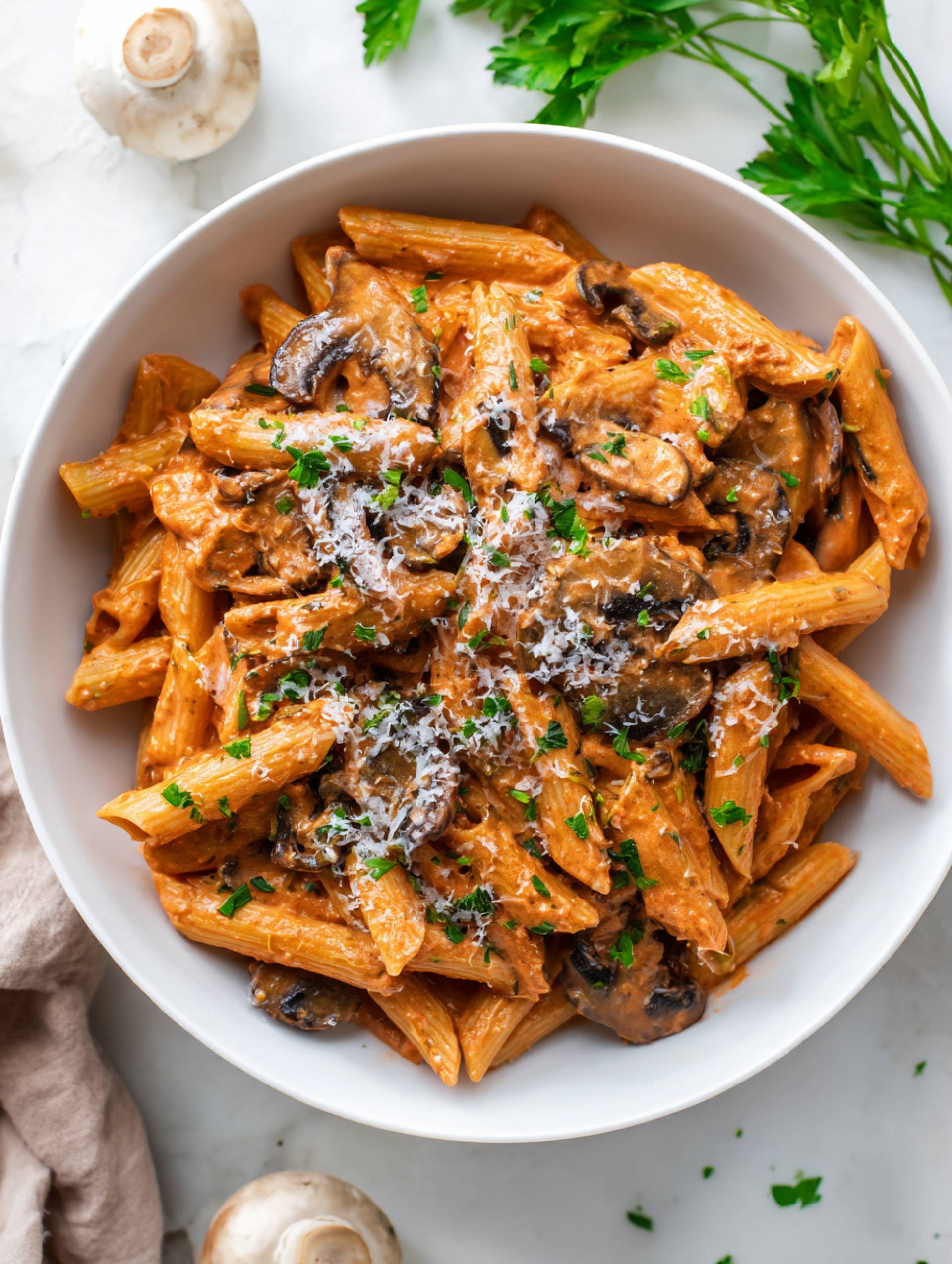 Mushroom Alla Vodka [Vegetarian]