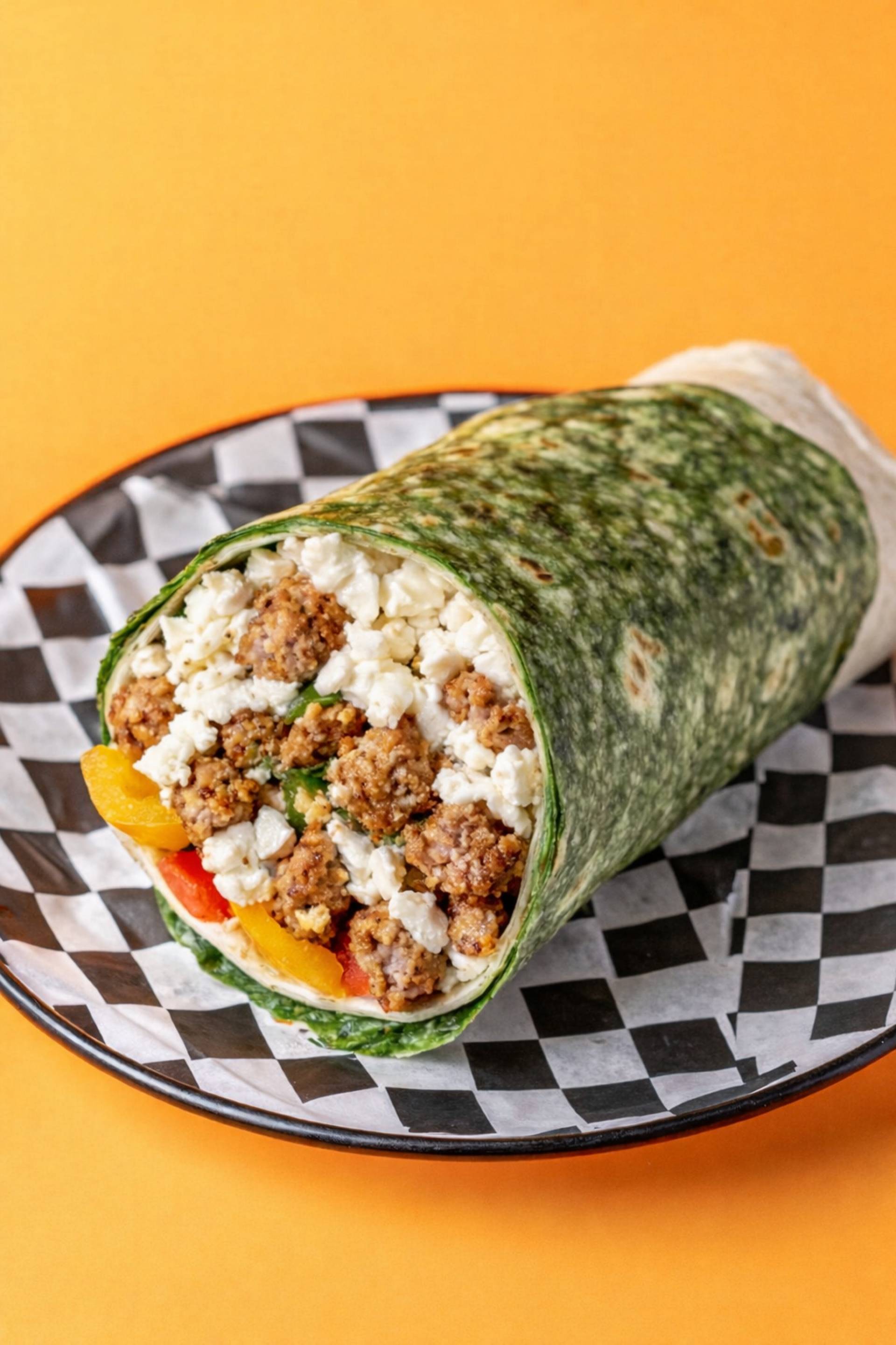 Egg White Sausage Burrito