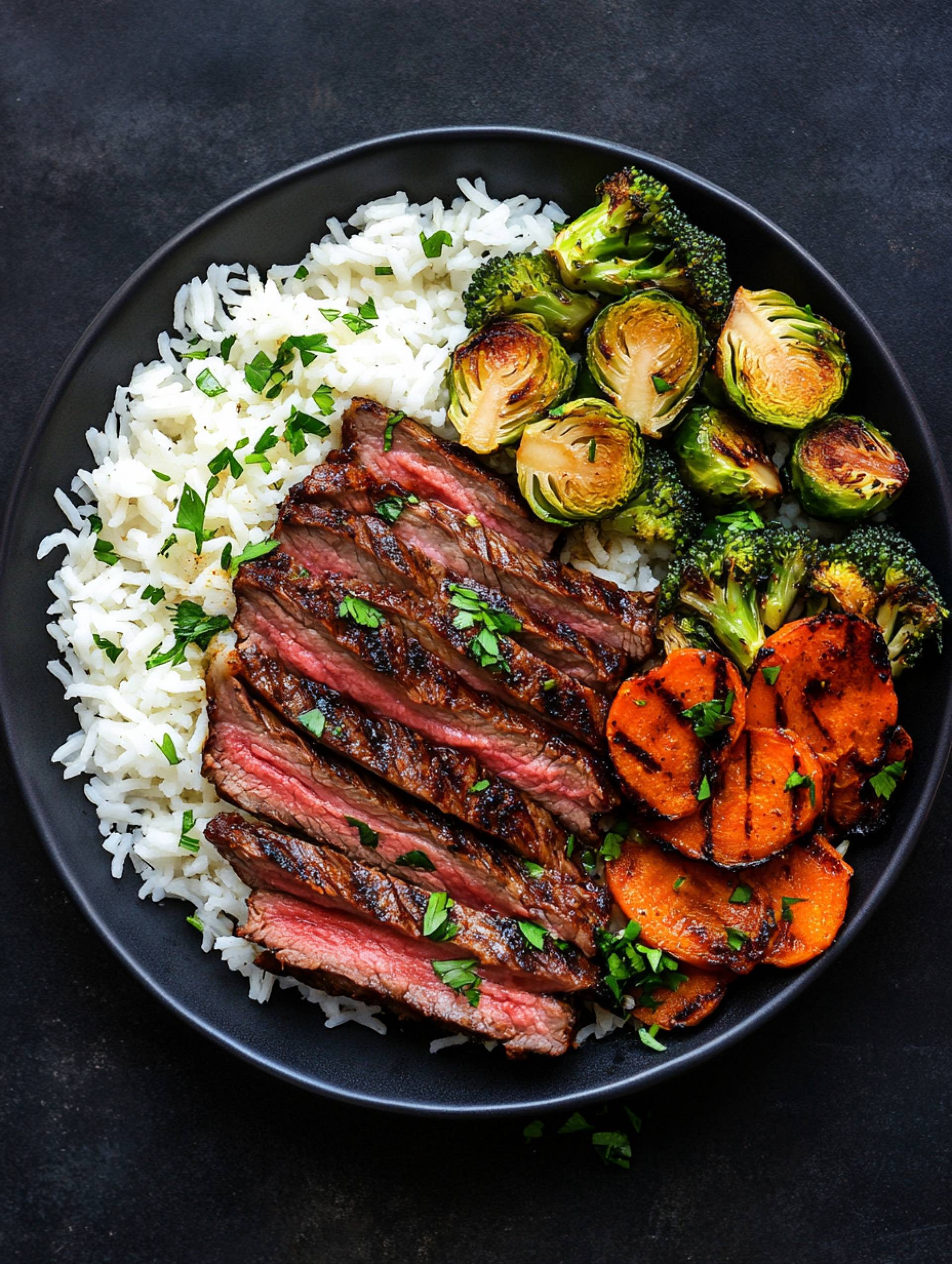 Grilled Steak & White Rice