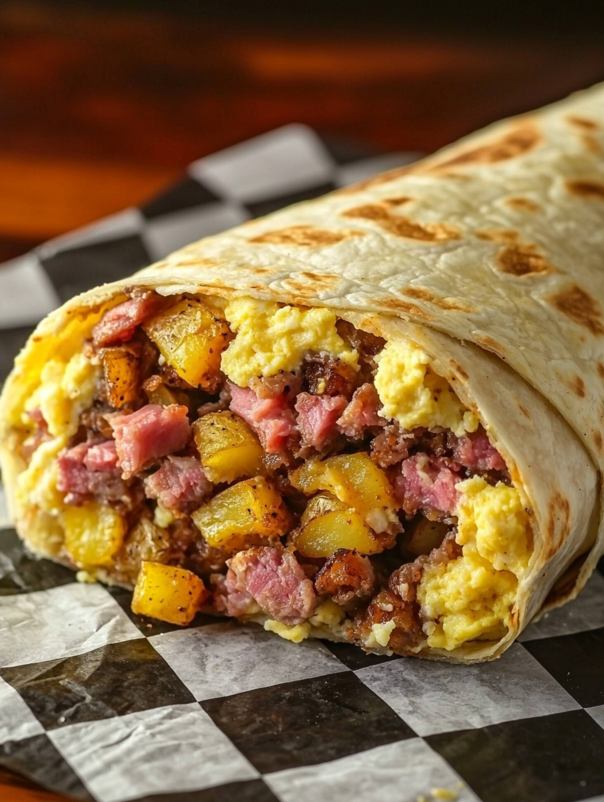 Corned Beef Hash Wrap