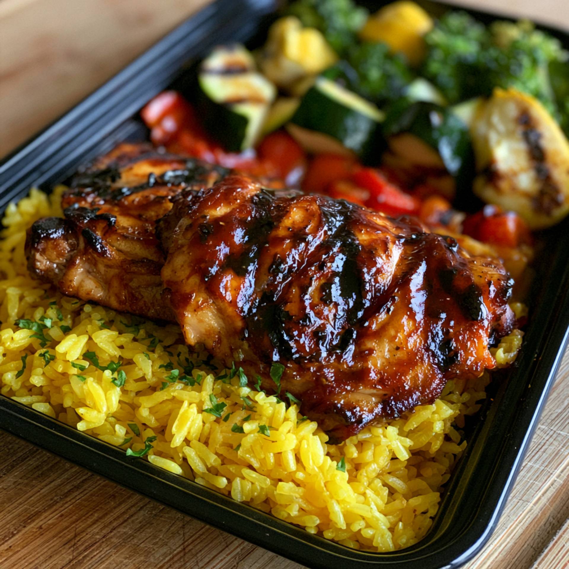 Peach BBQ Glazed Chicken [Low Carb]