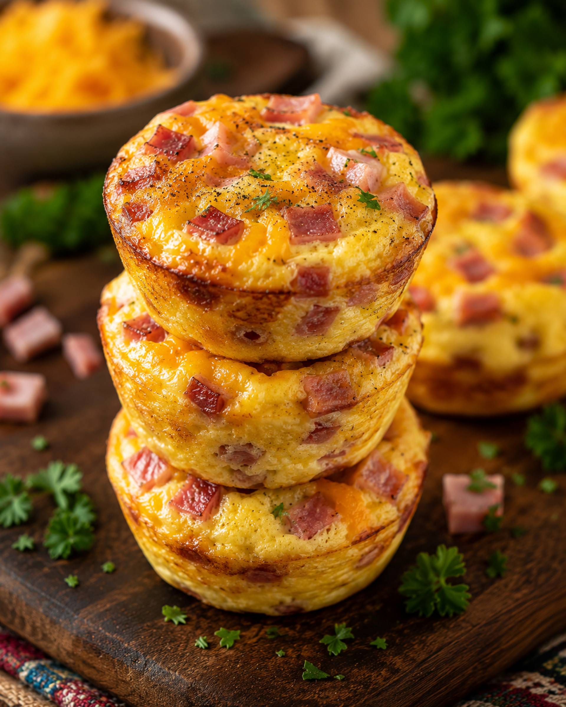 Ham & Cheese Egg Muffins