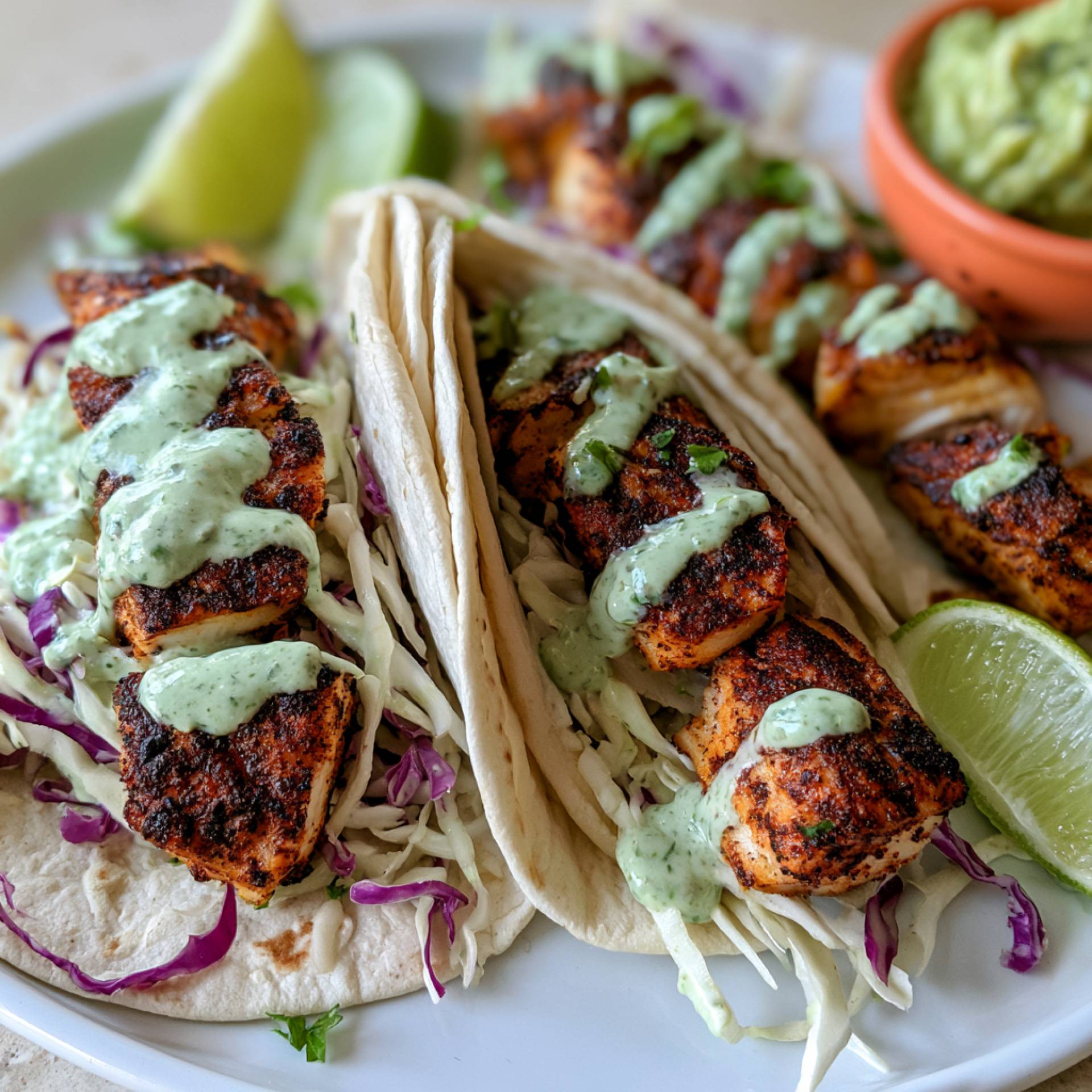 Blackened Cod Fish Tacos [Low Carb]
