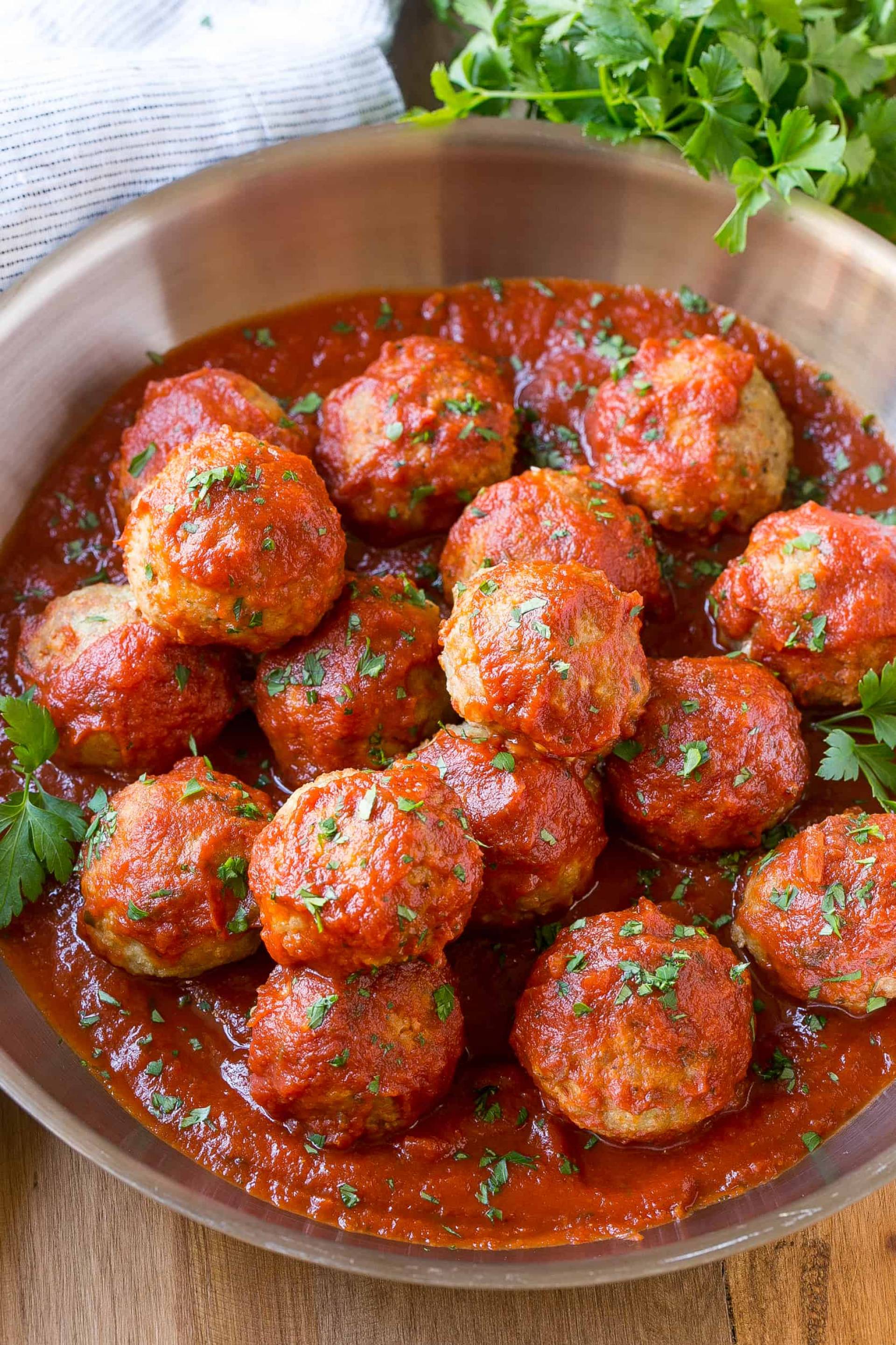 Marinara Turkey Meatballs [Brown Rice]