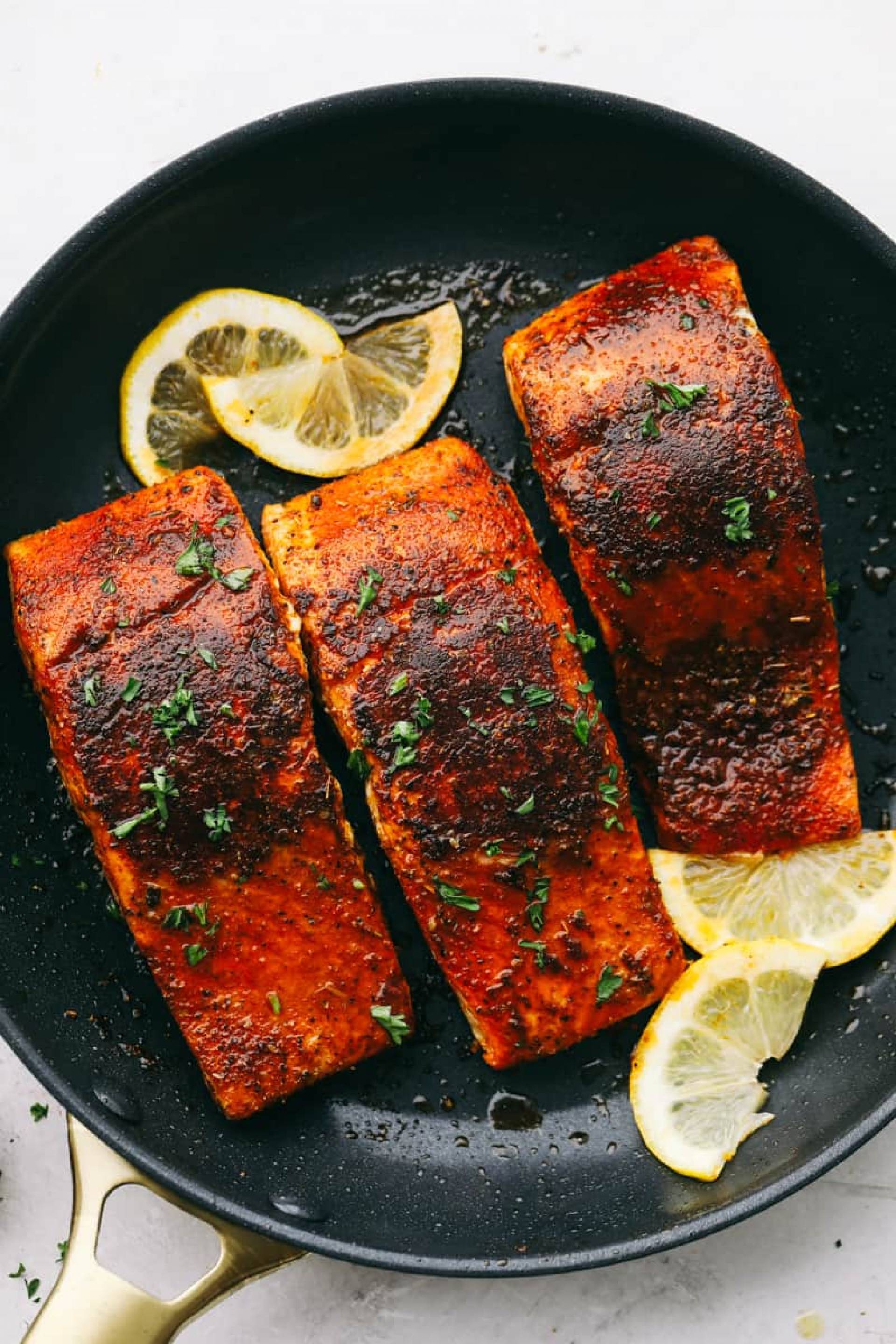 Blackened Salmon [White Rice]