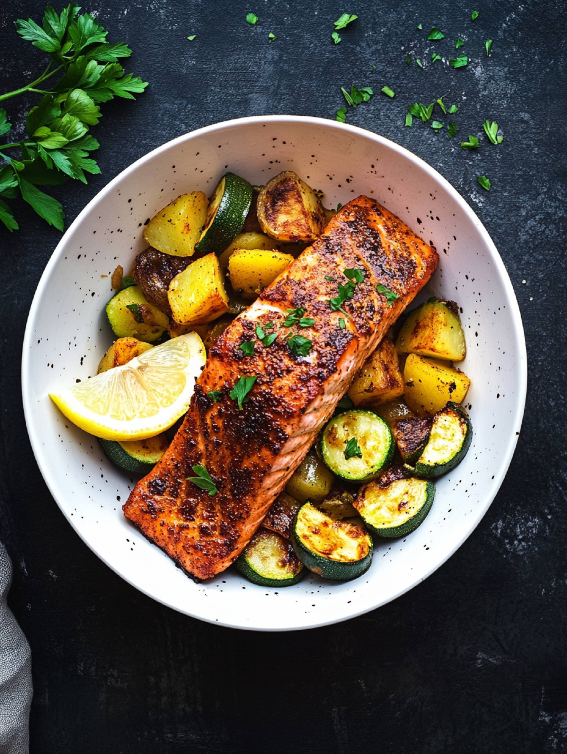 Blackened Salmon [Roasted Potato]