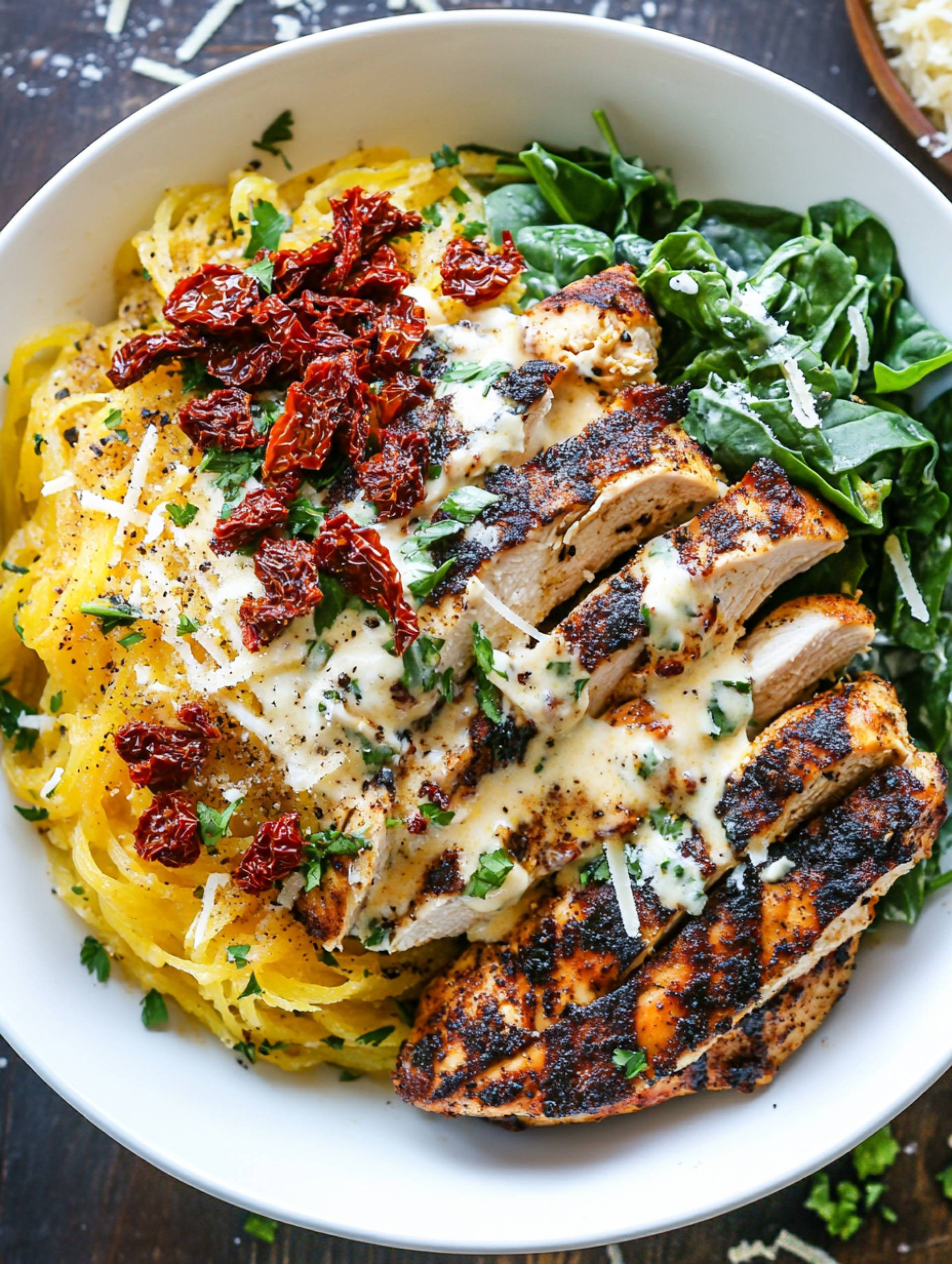 Tuscan Chicken Pasta [Low Carb]