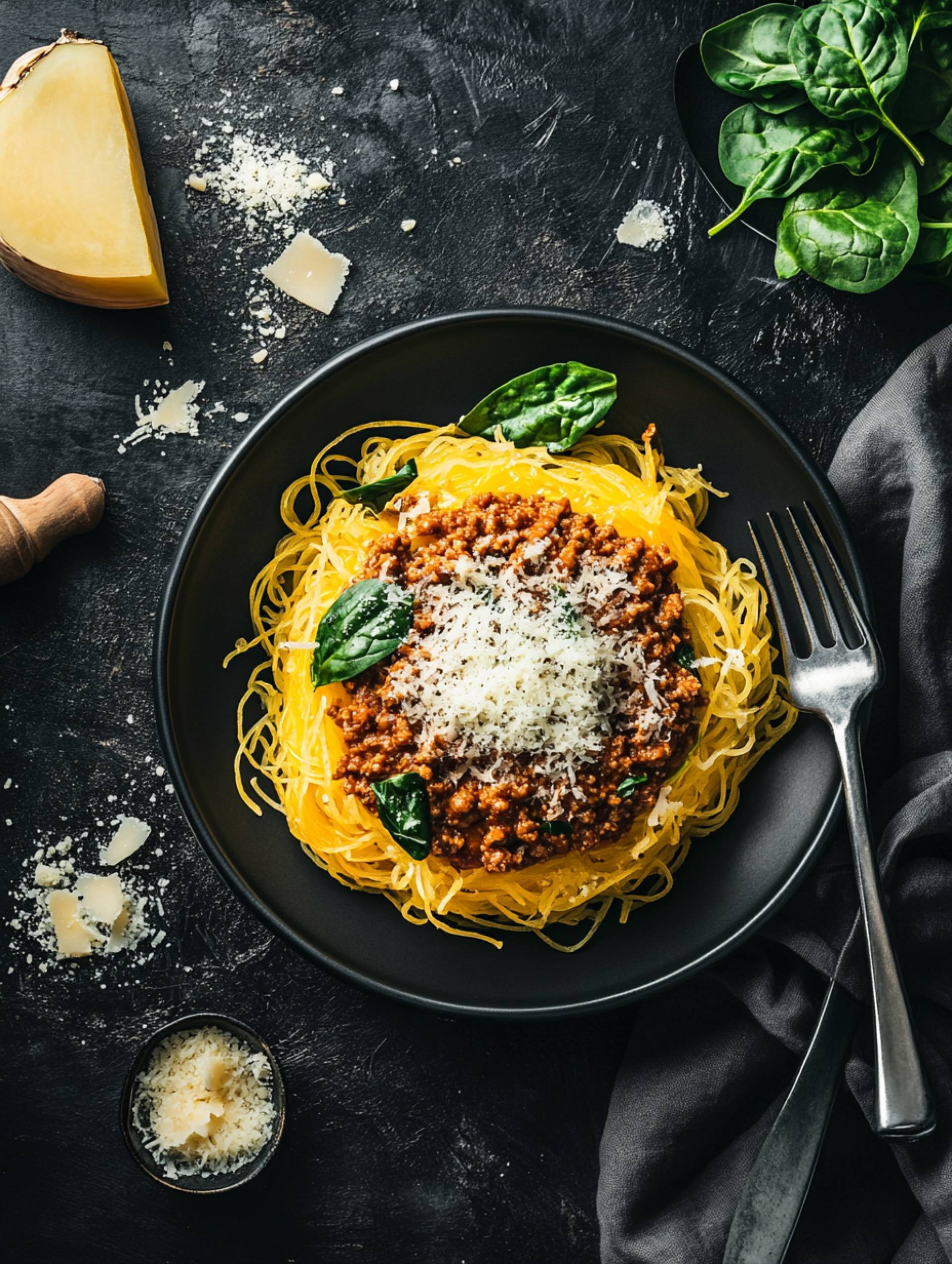 Ground Turkey Bolognese [Spaghetti Squash]