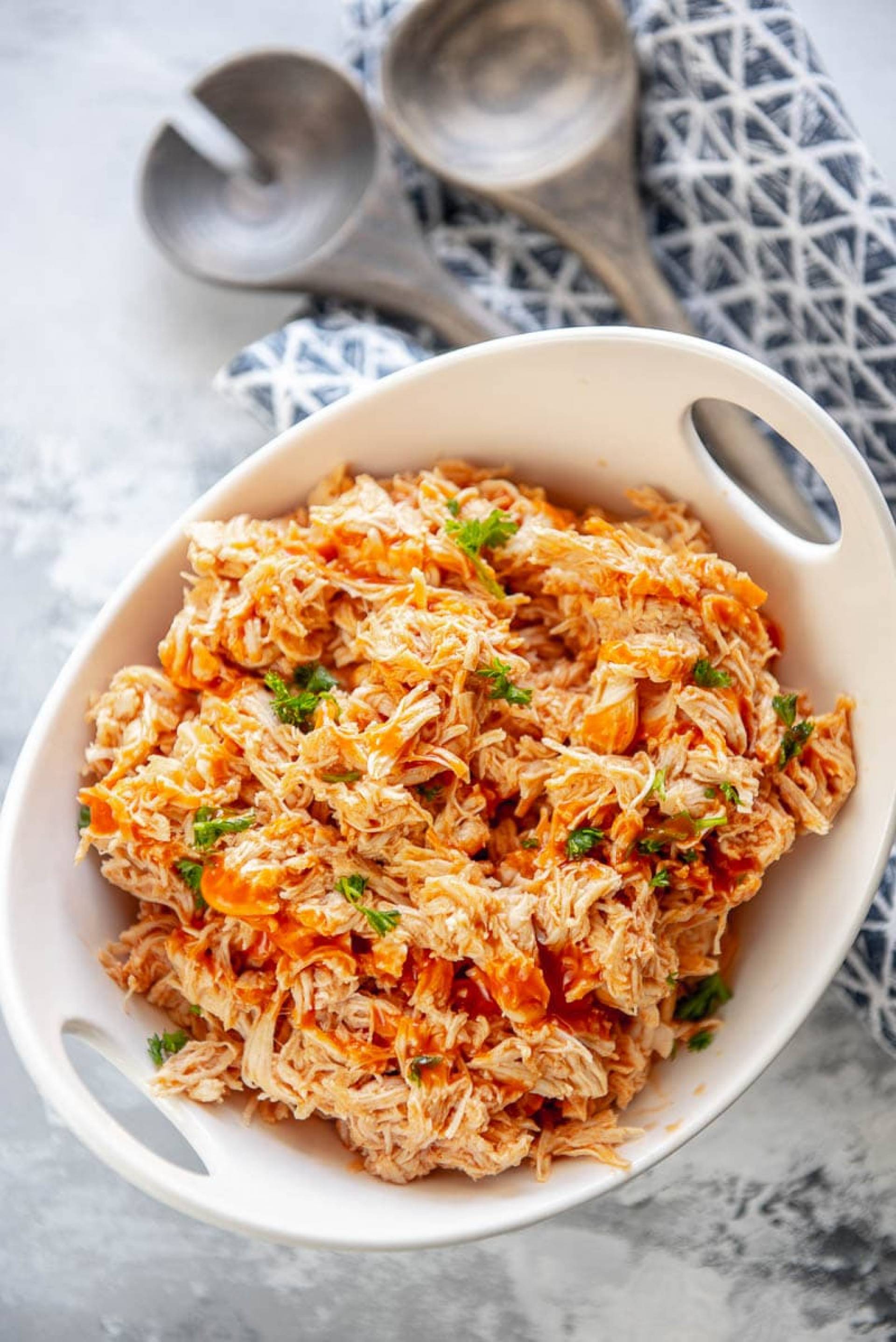 Pulled Buffalo Chicken [Yellow Rice]