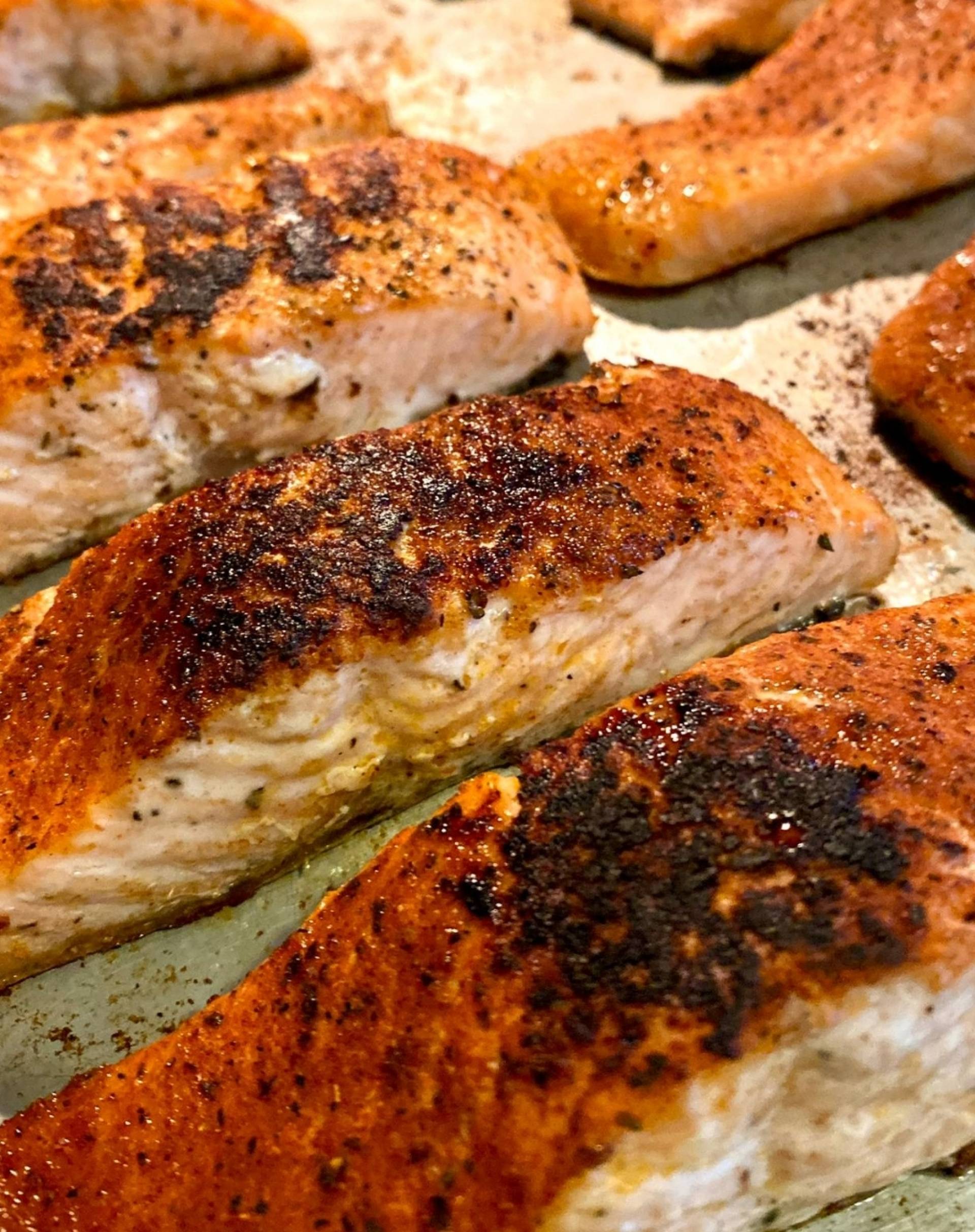 Harissa Salmon [Low Carb]