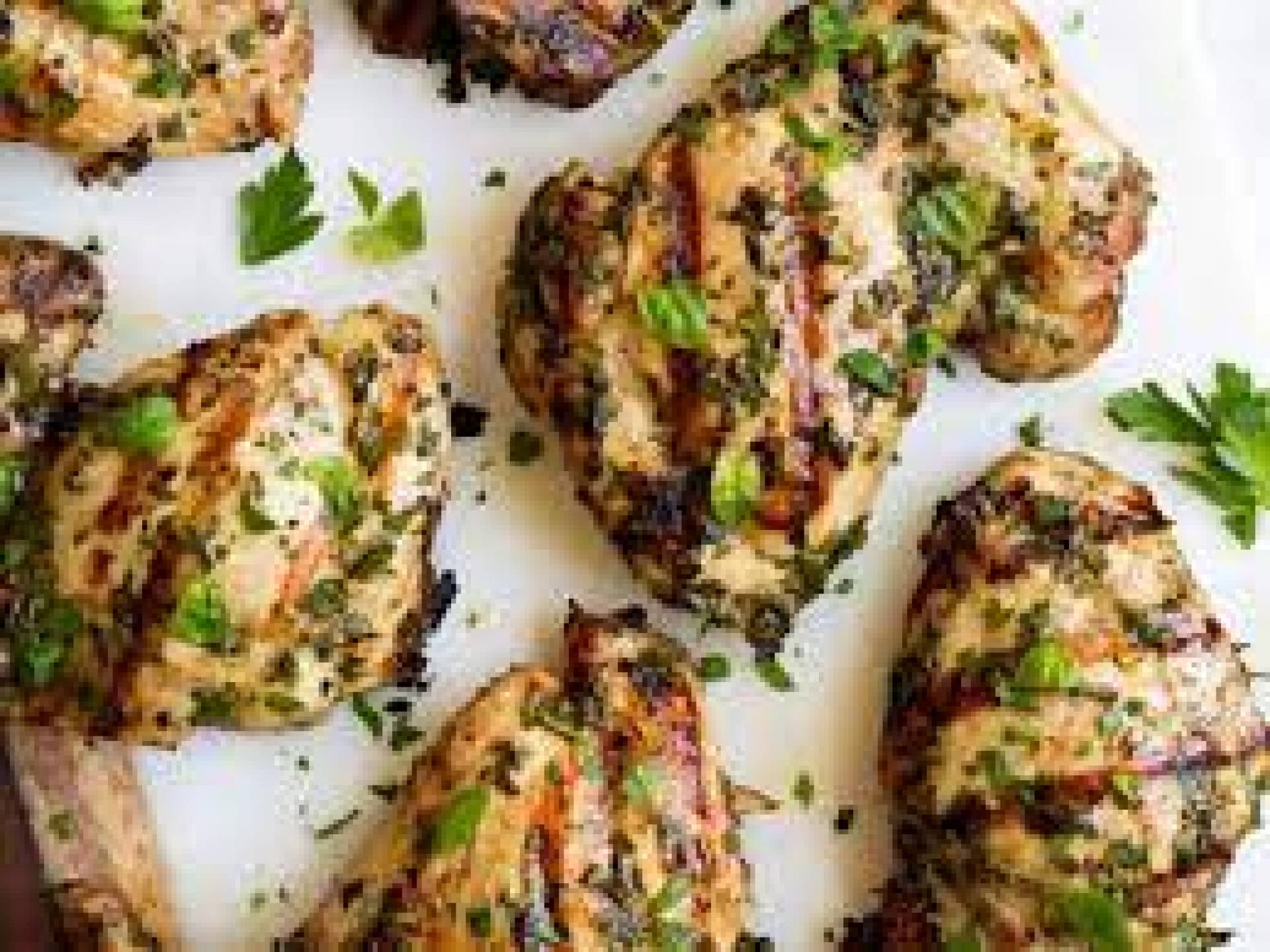 Garlic Herb Chicken Thighs [Roasted Sweet Potato]