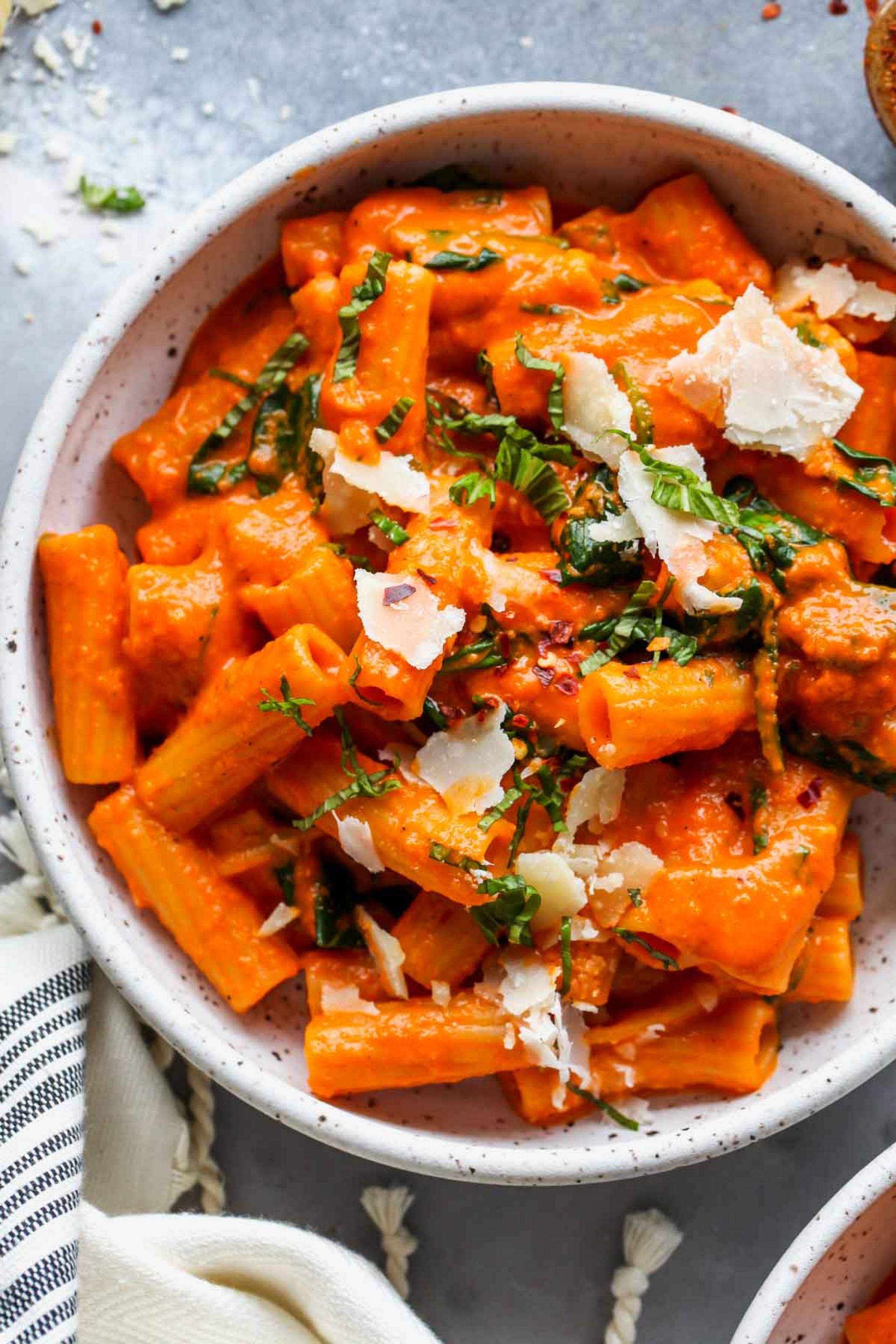 Roasted Red Pepper Pasta [Low Carb]