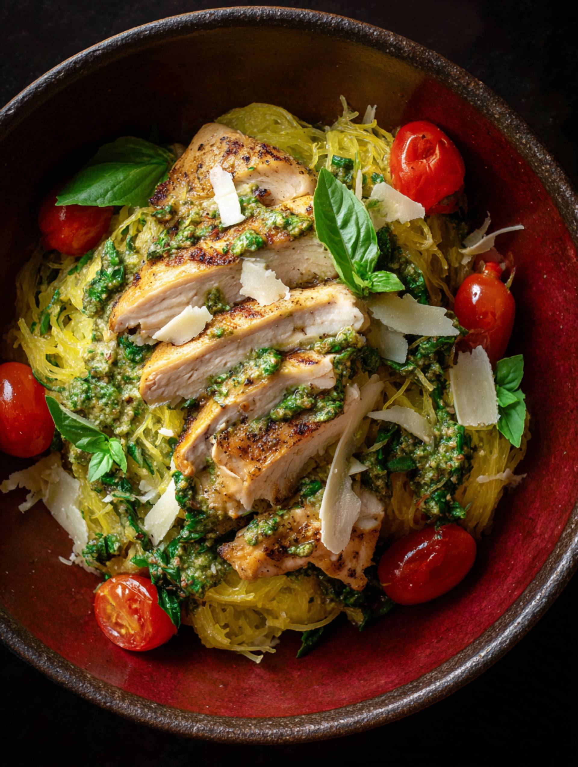 Chicken Pesto Pasta [Low Carb]