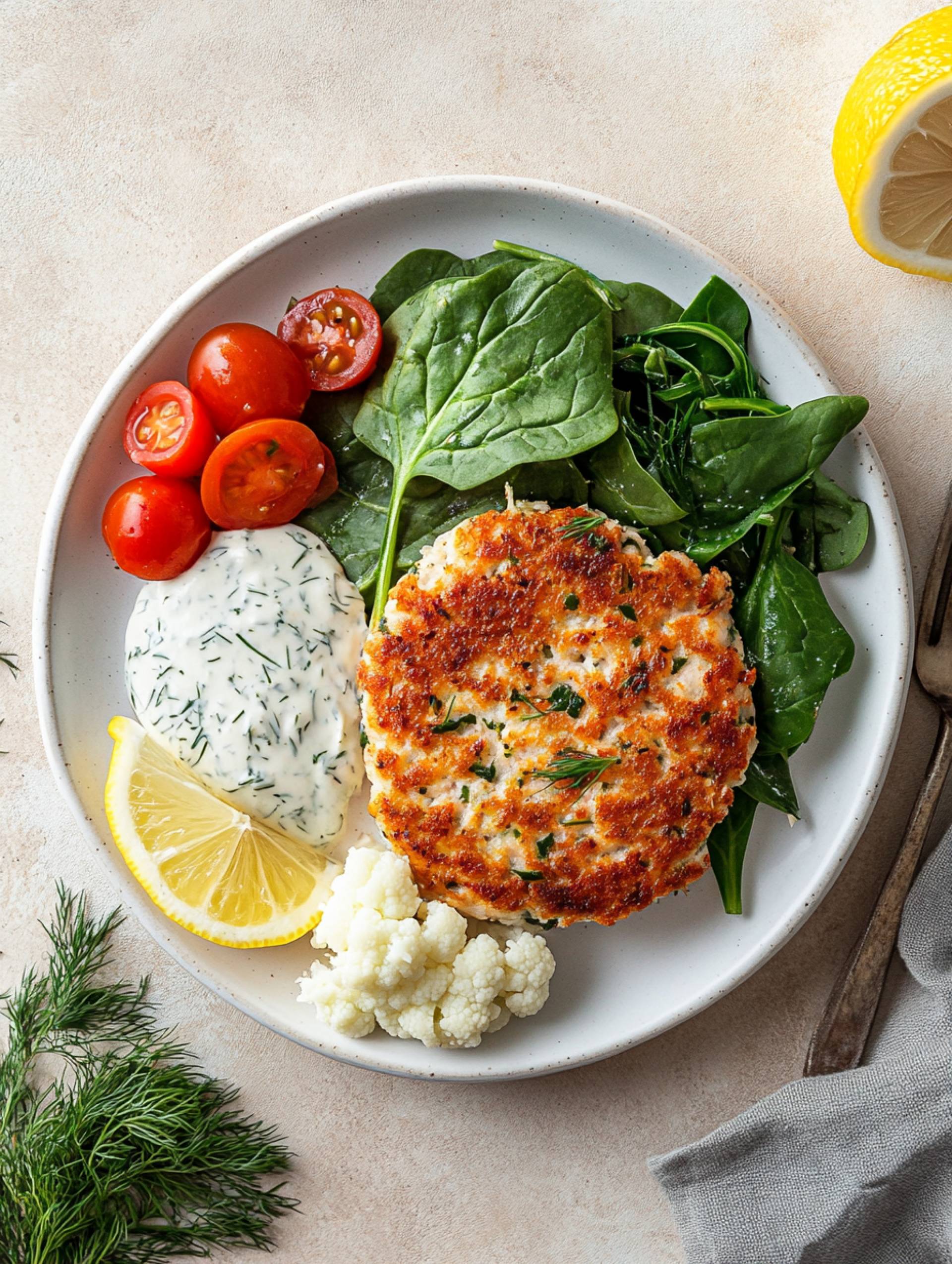 Fresh Salmon Cake [Low Carb]