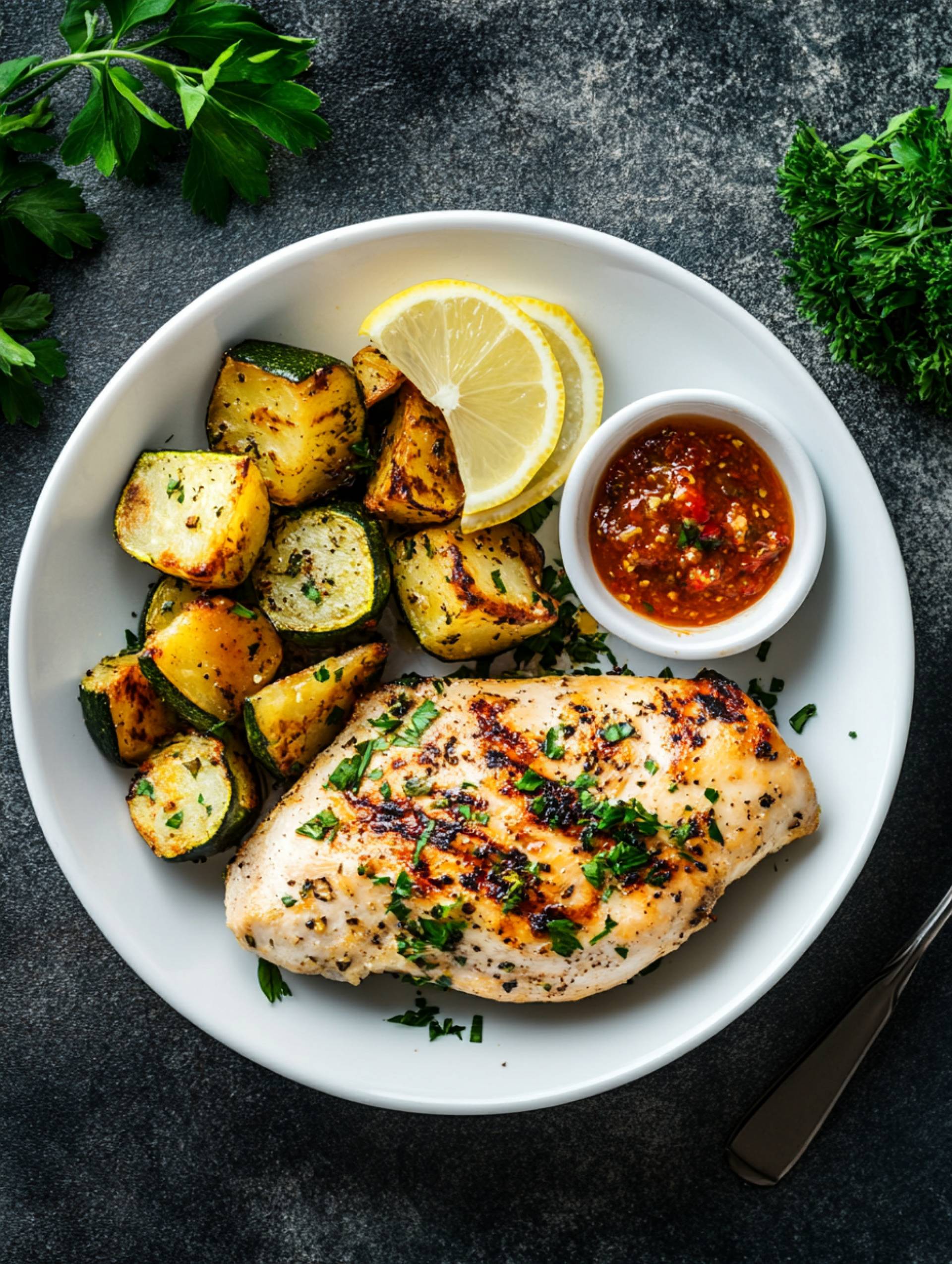 Grilled Chicken & Roasted Potatoes