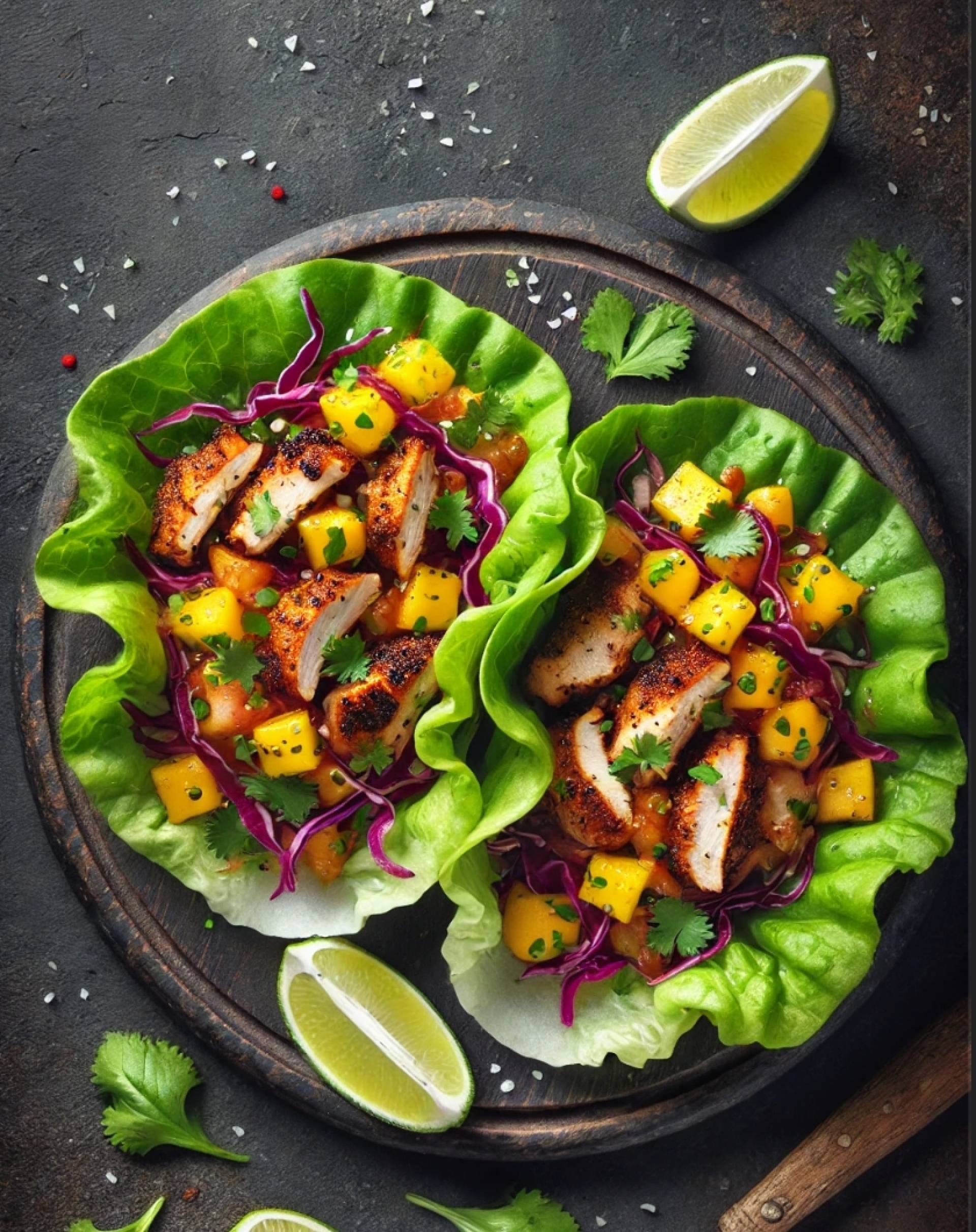 Jerk Chicken Tacos [Low Carb]