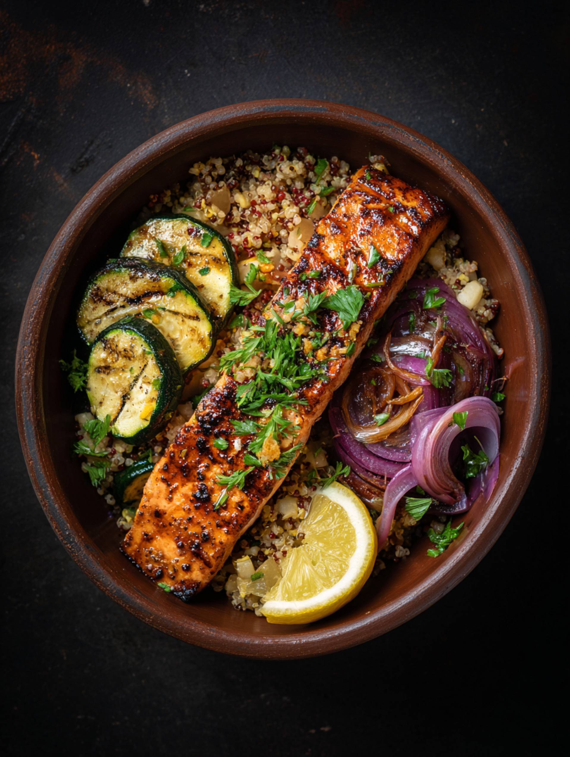 Honey Harissa Salmon