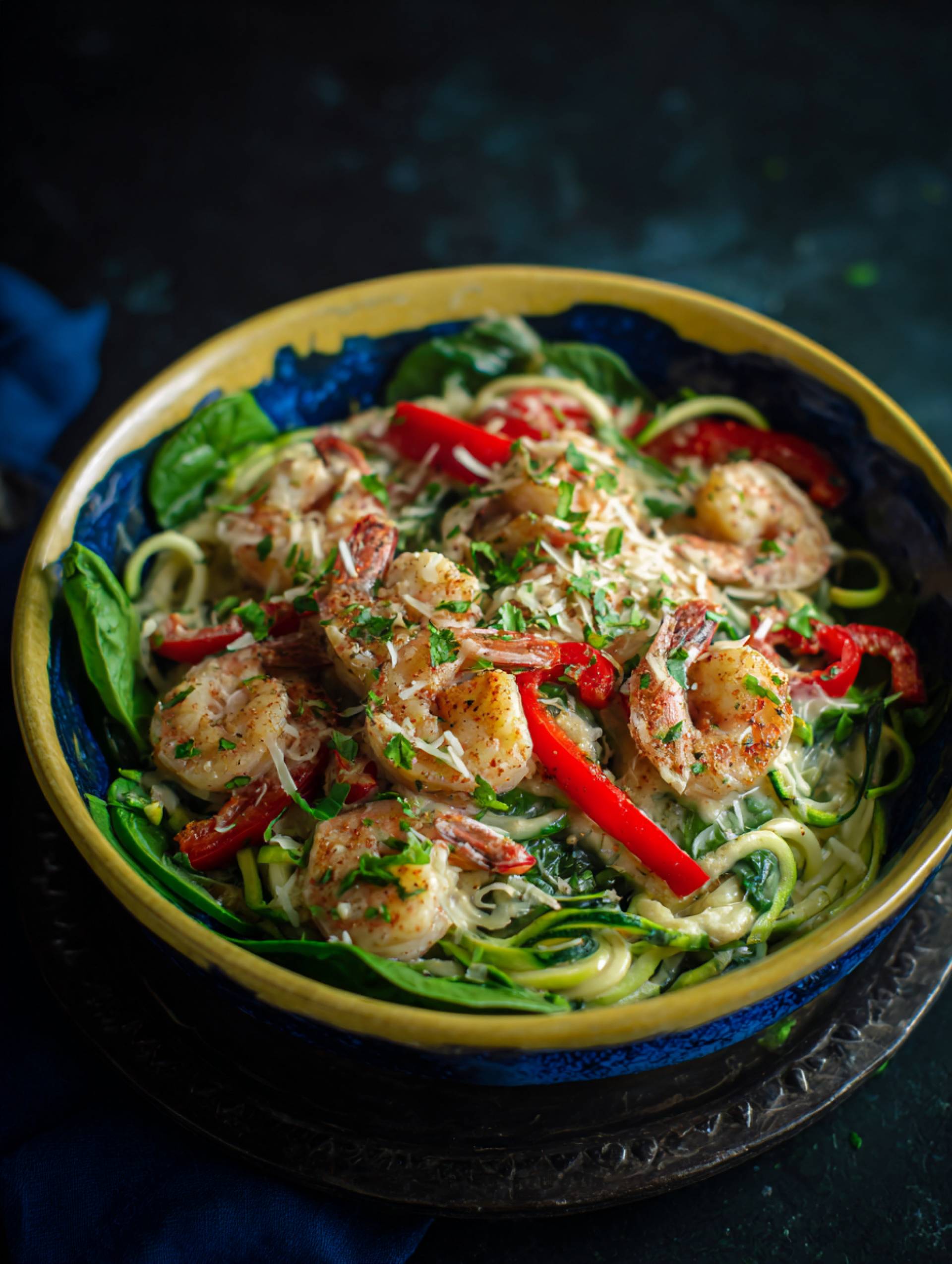 Cajun Shrimp Pasta [Low Carb]