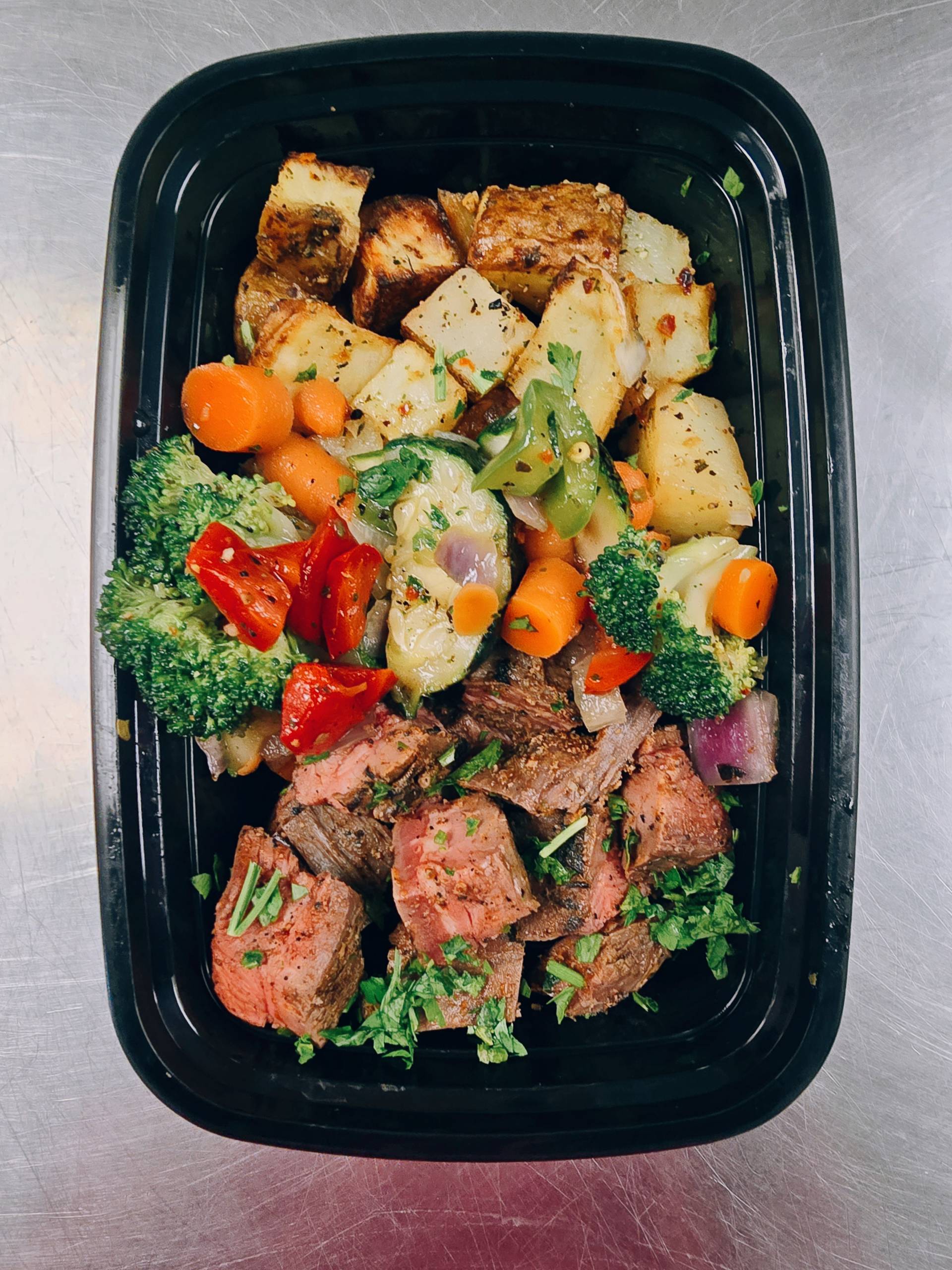 Grilled Steak & Roasted Potatoes