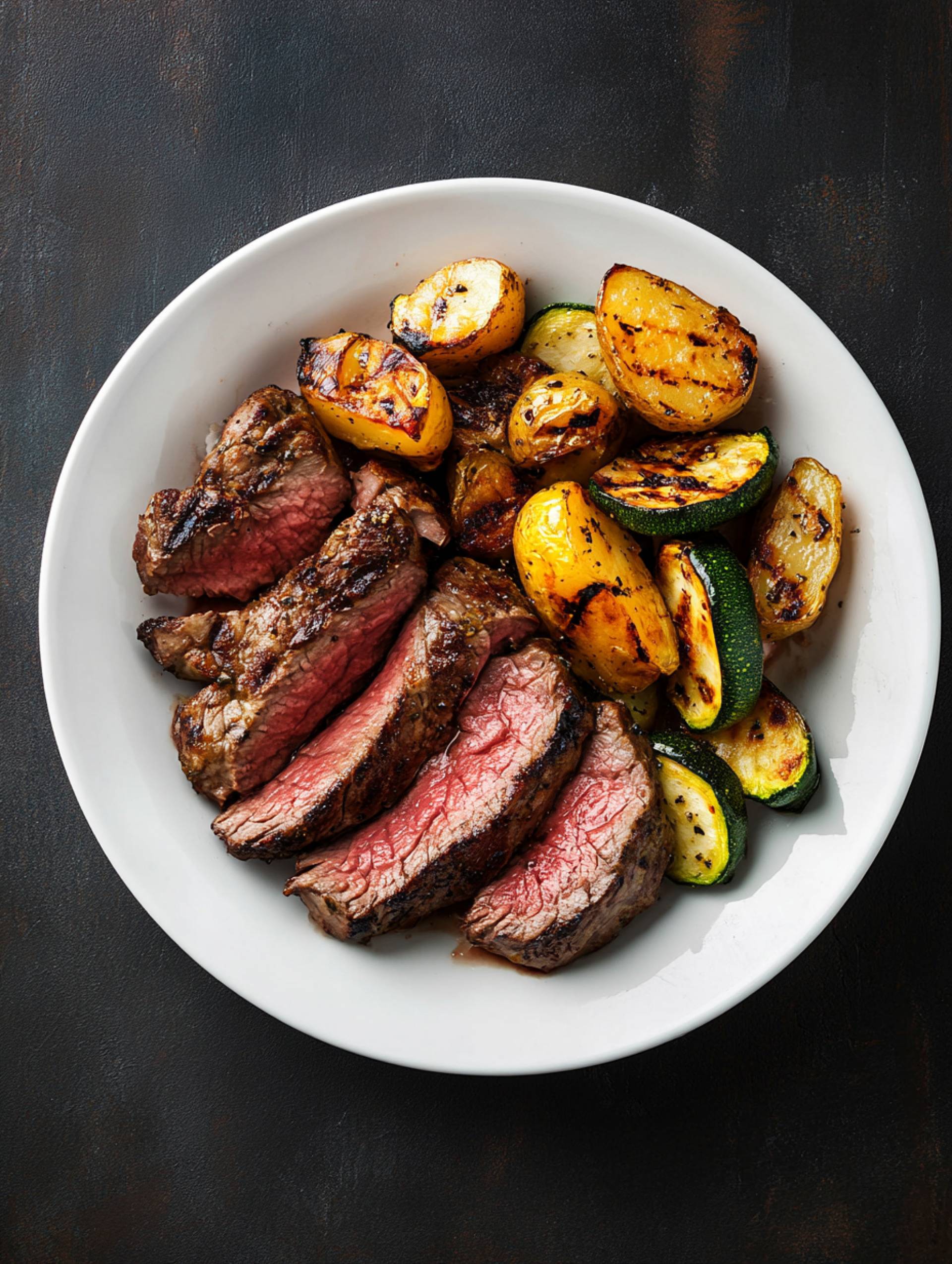 Grilled Steak & Roasted Potatoes