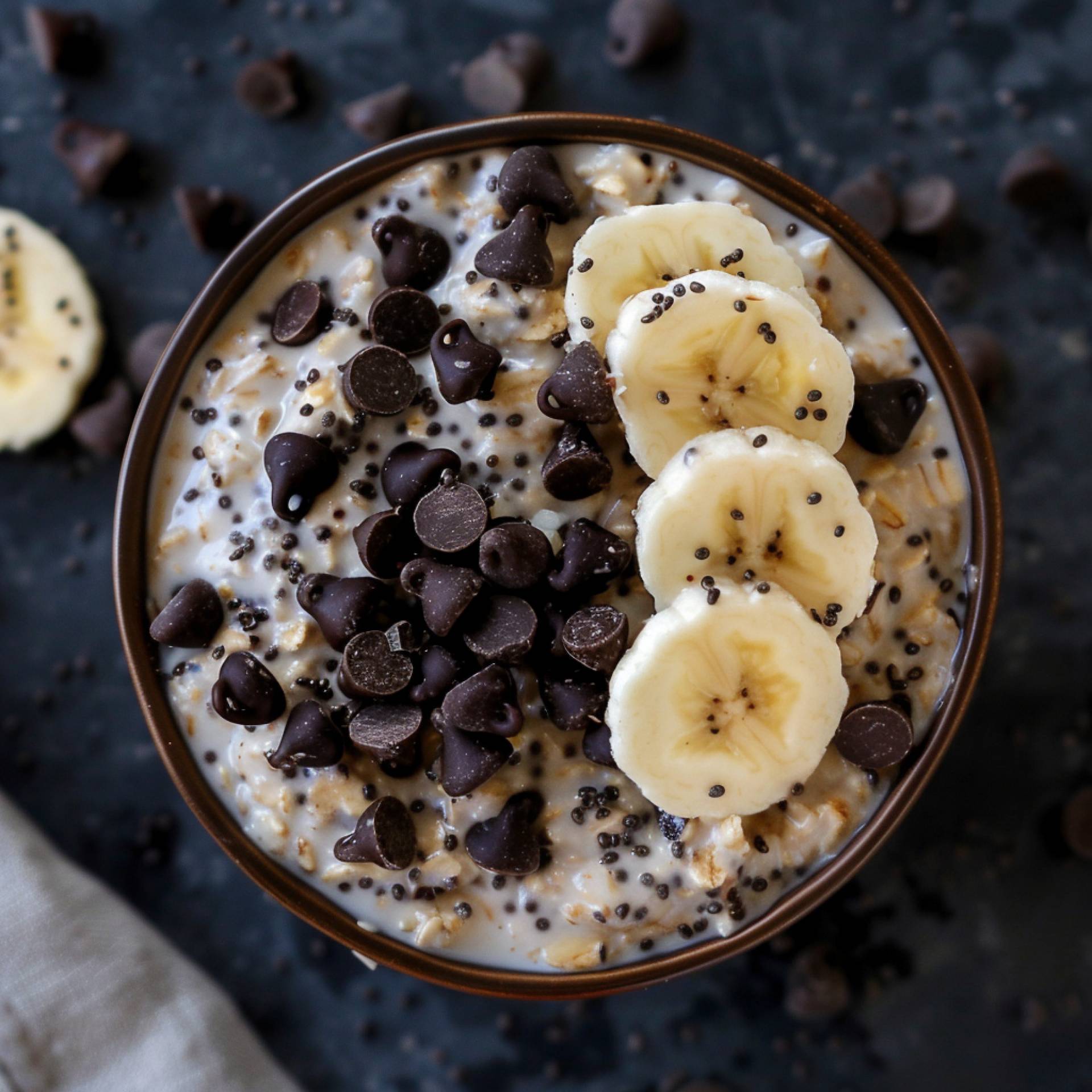 Banana Chocolate Chip Overnight Oats