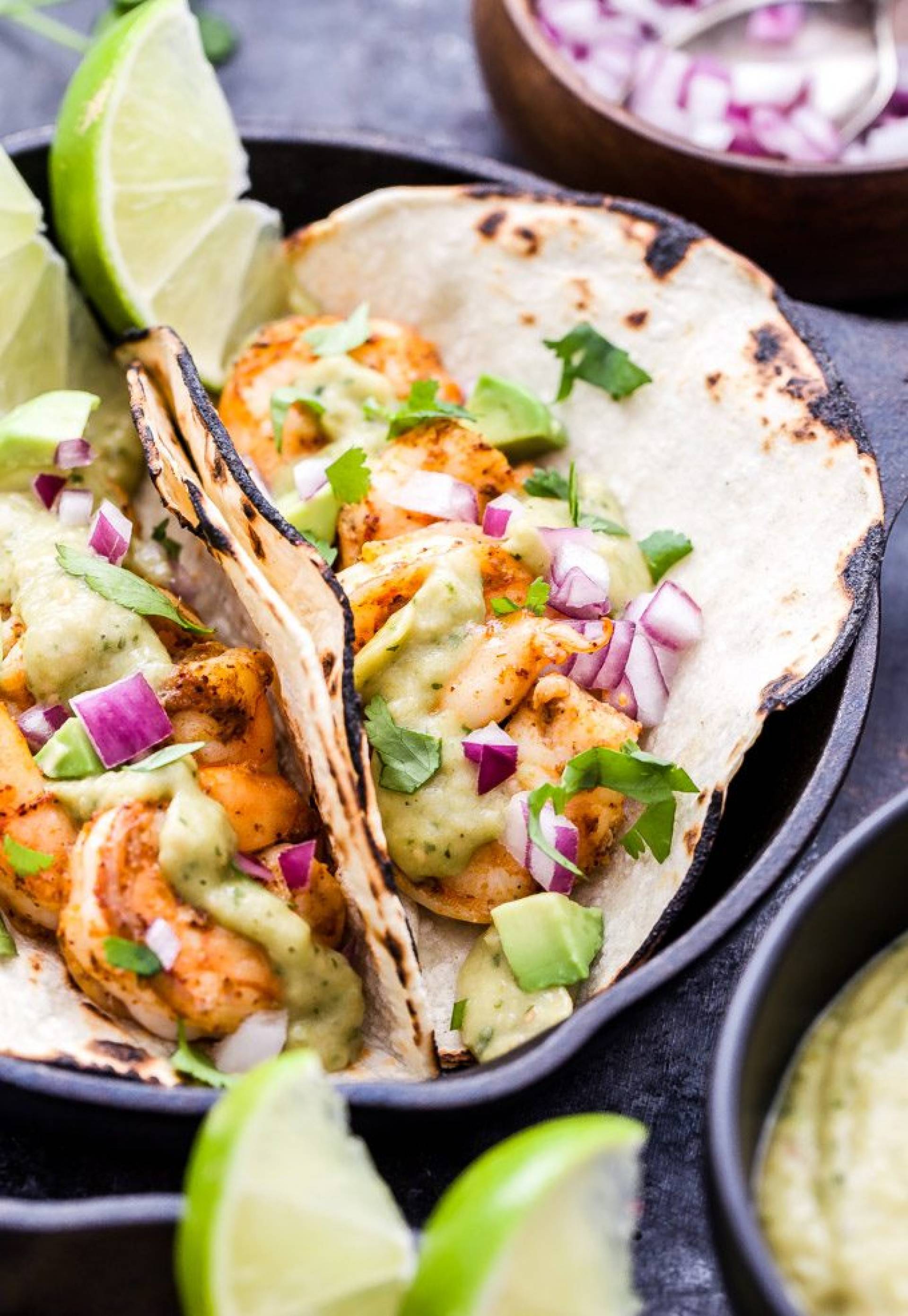 Cilantro Lime Shrimp Tacos