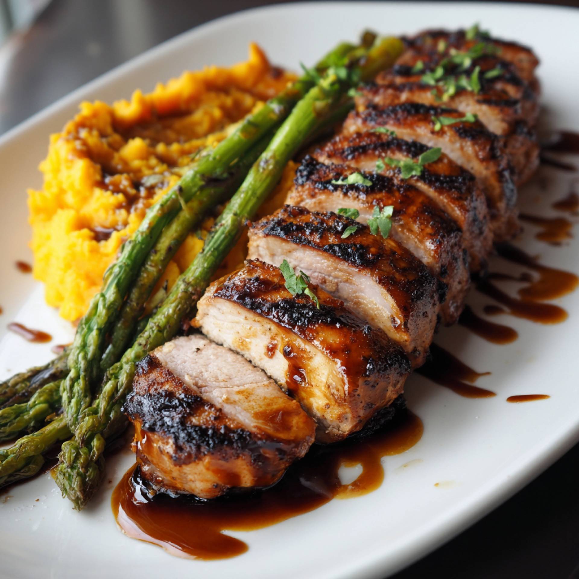 Balsamic Glazed Pork Tenderloin [Low Carb]
