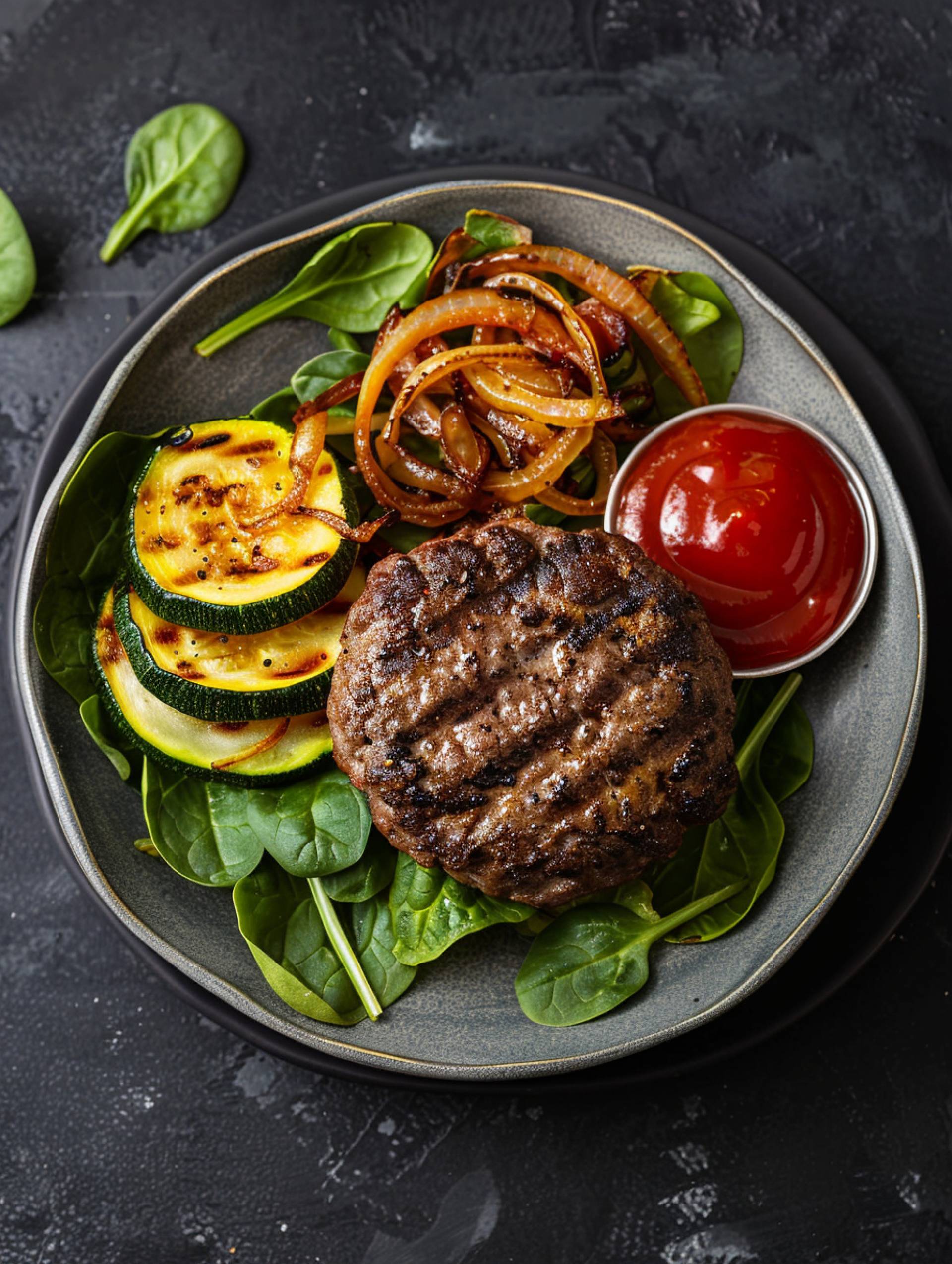 Burger & Fries [Low Carb]