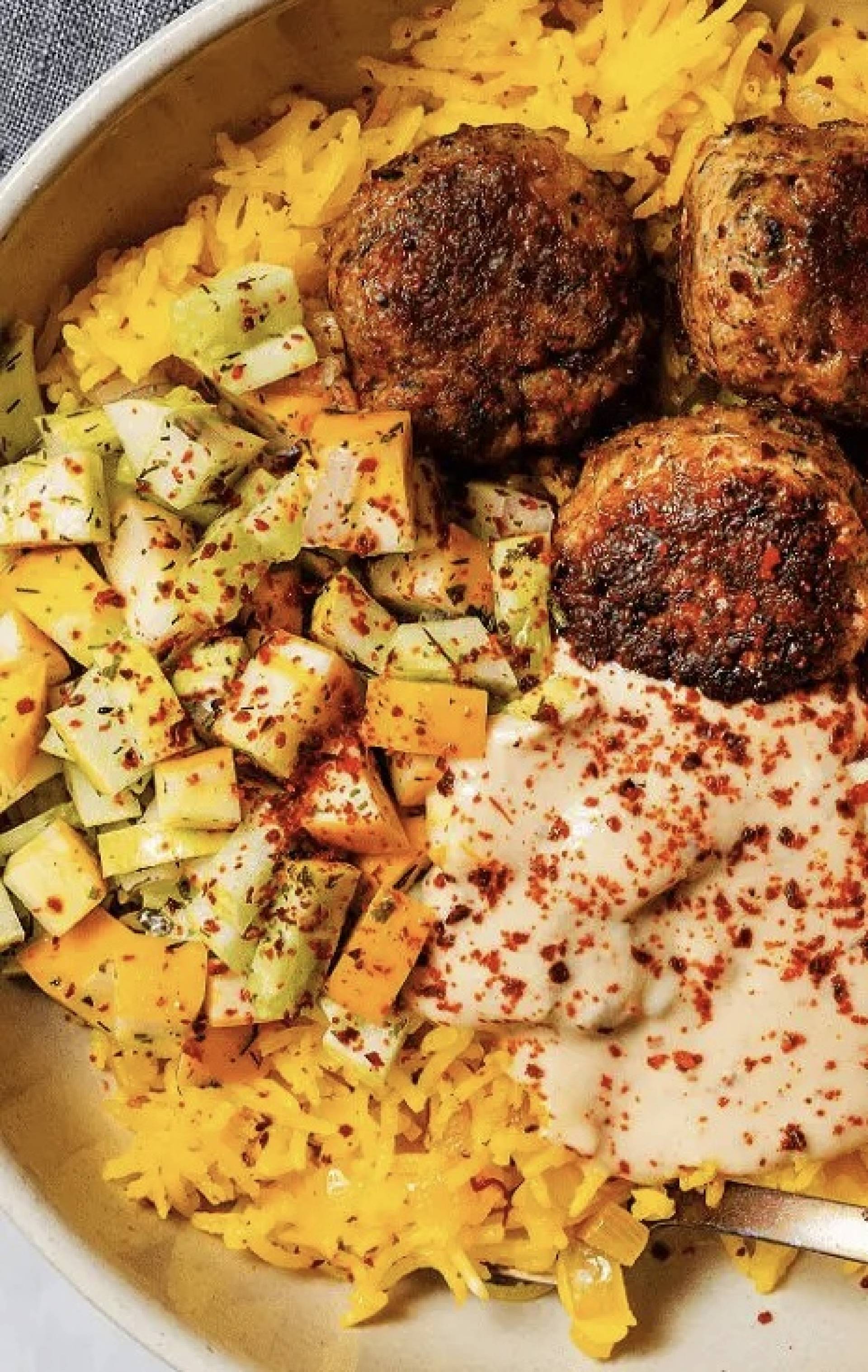 Turkey Shawarma Meatballs