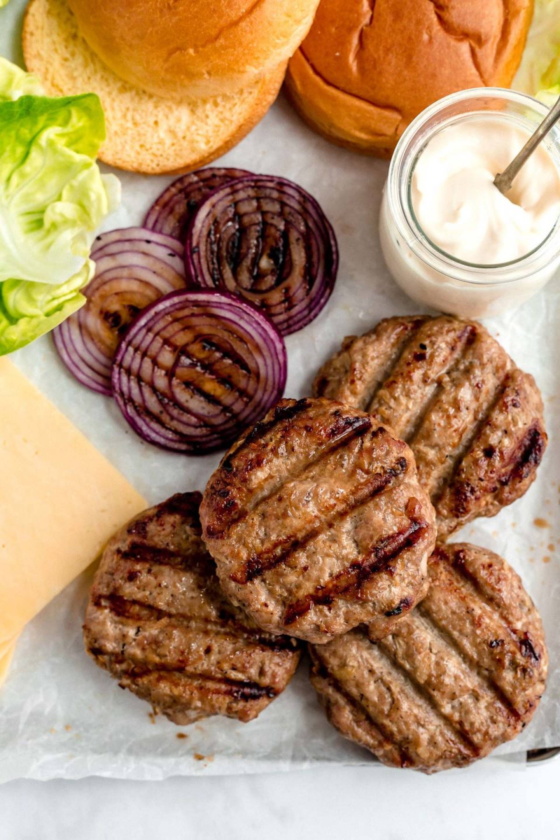 Grilled Turkey Burgers [Low Carb]