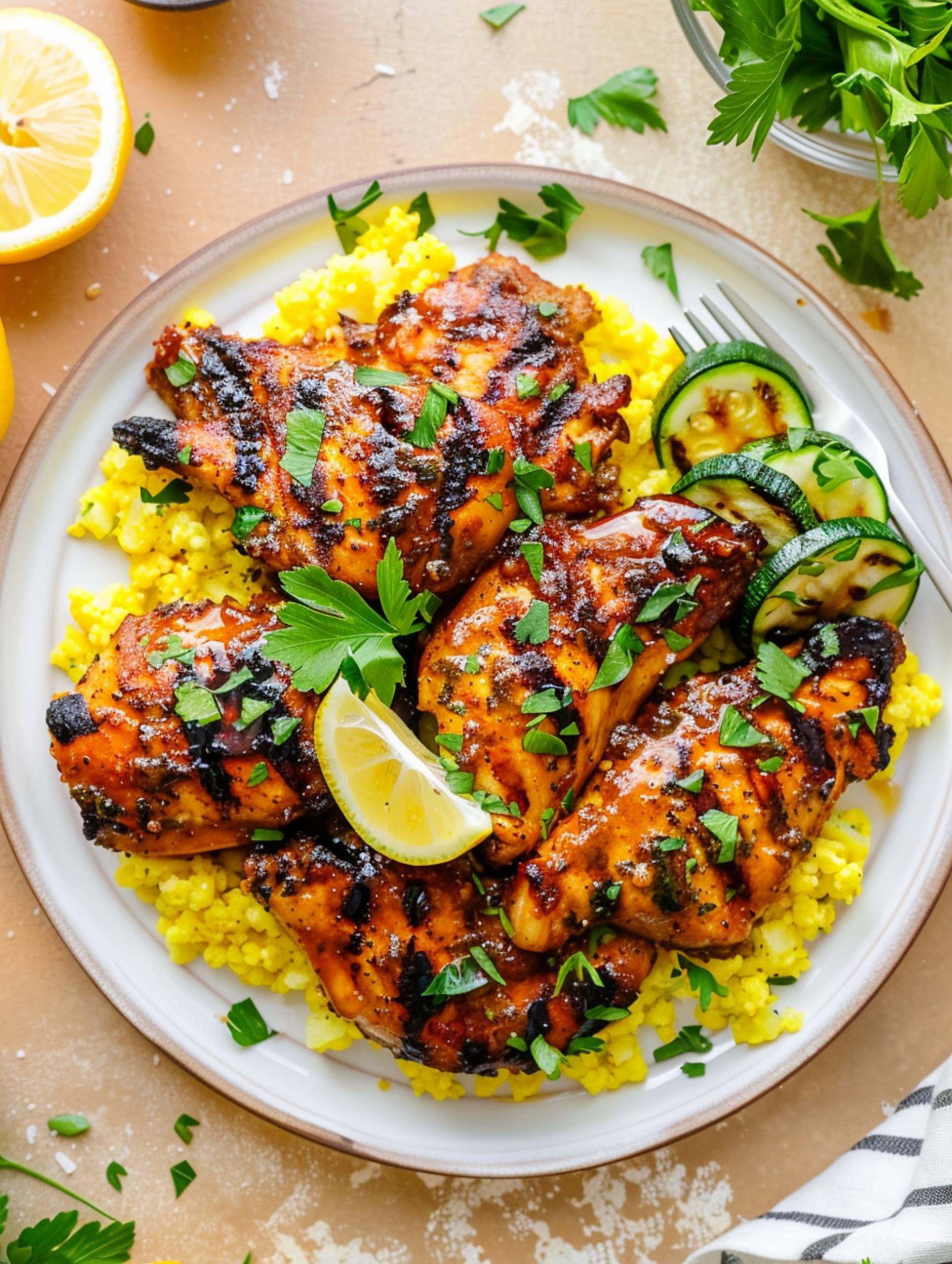 Honey Harissa Chicken [Low Carb]