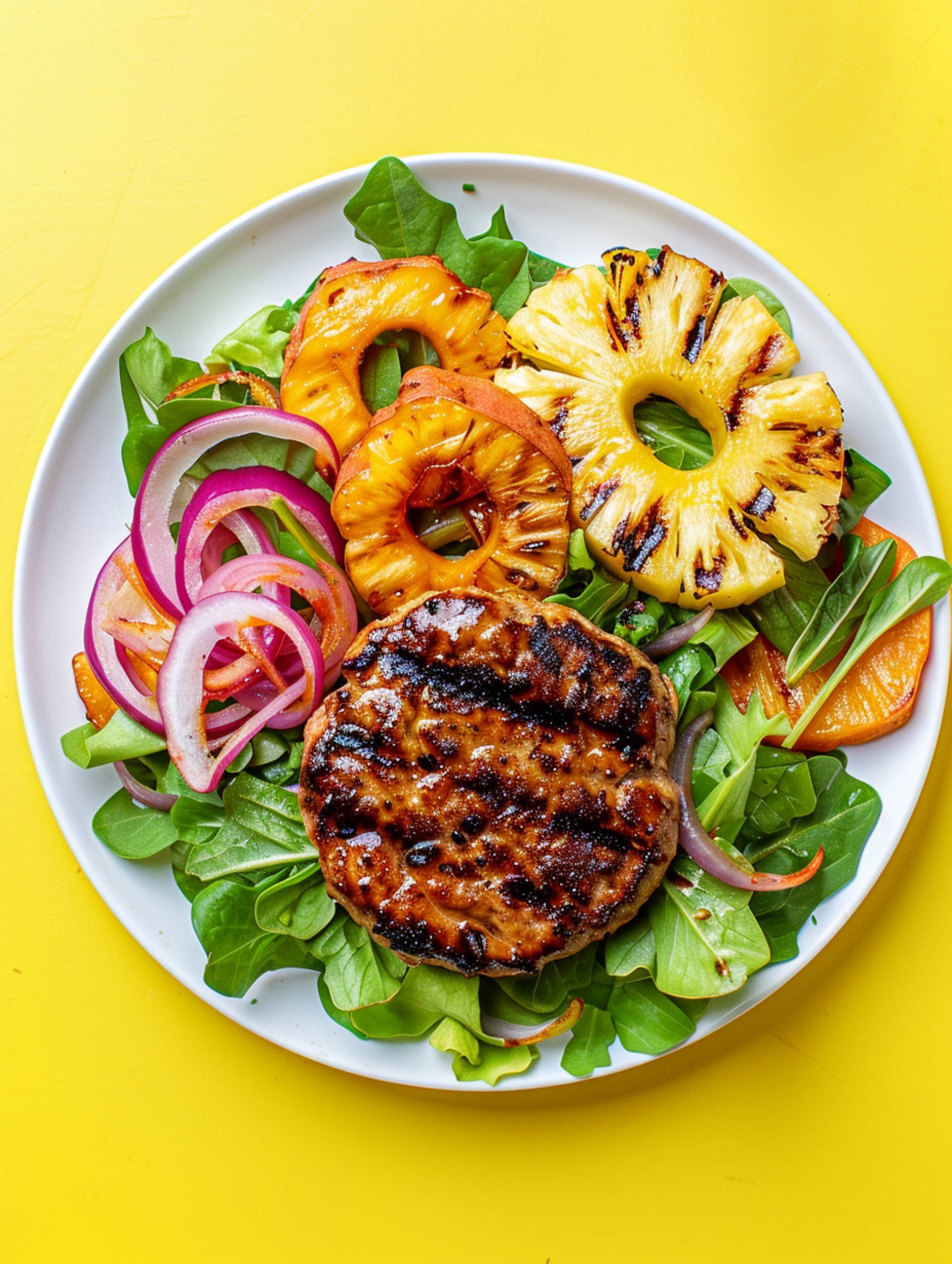 Hawaiian Chicken Burger [Low Carb]