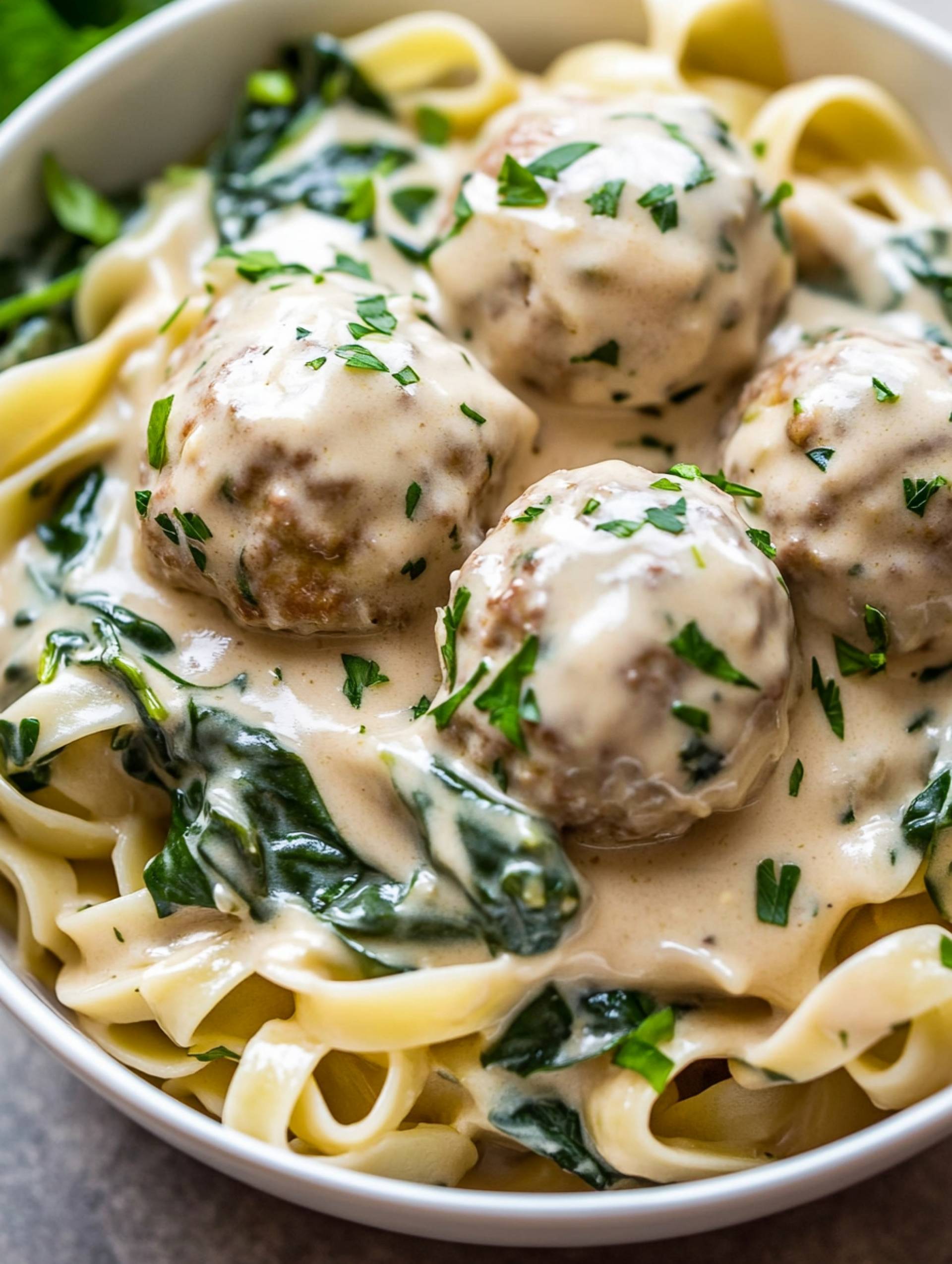 Turkey Meatball Stroganoff
