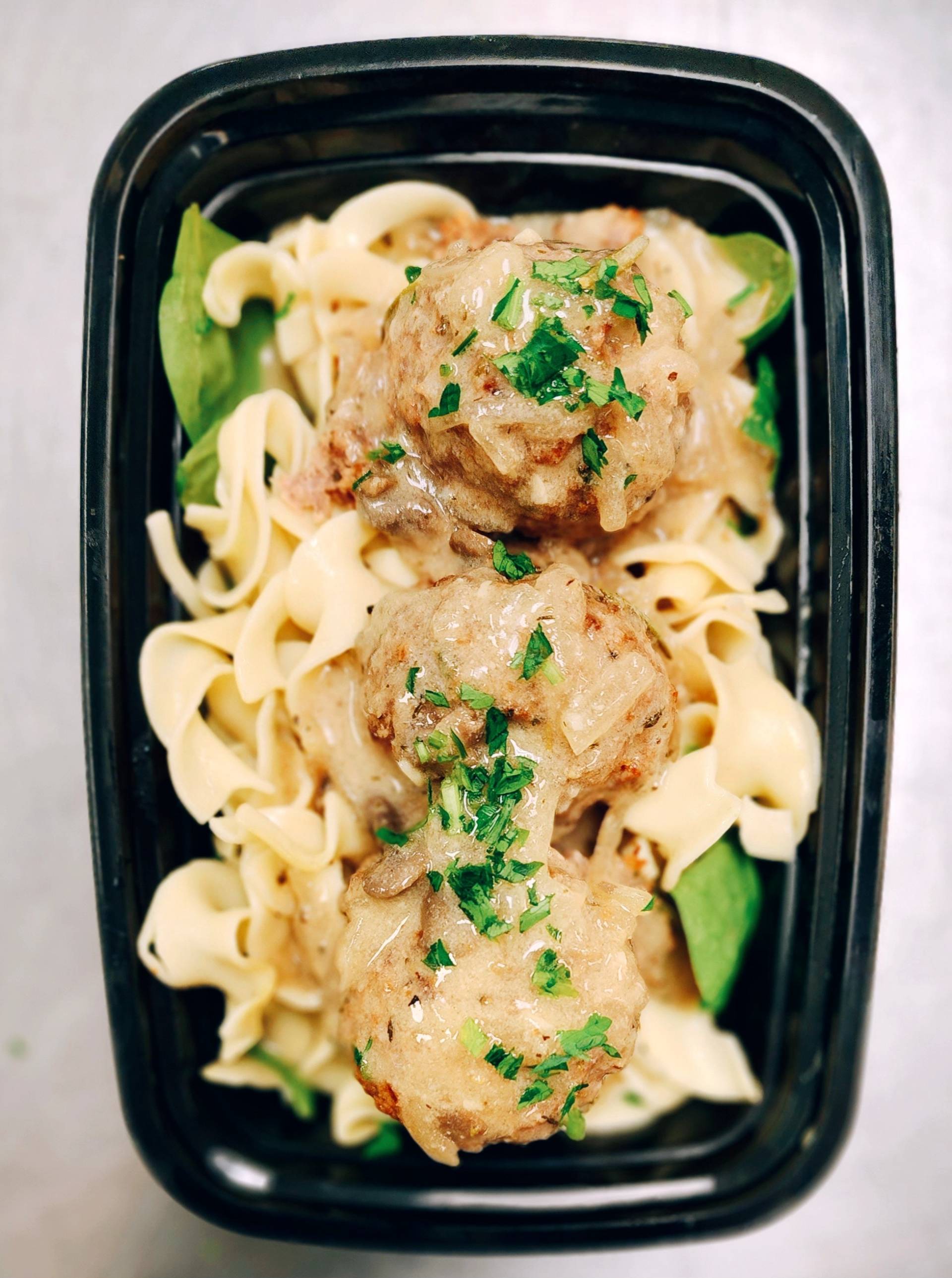 Turkey Meatball Stroganoff